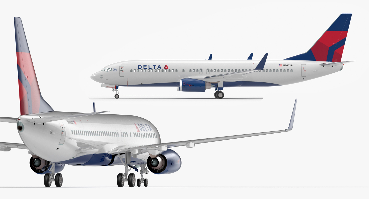 3D model Boeing 737 800 Delta Air Lines