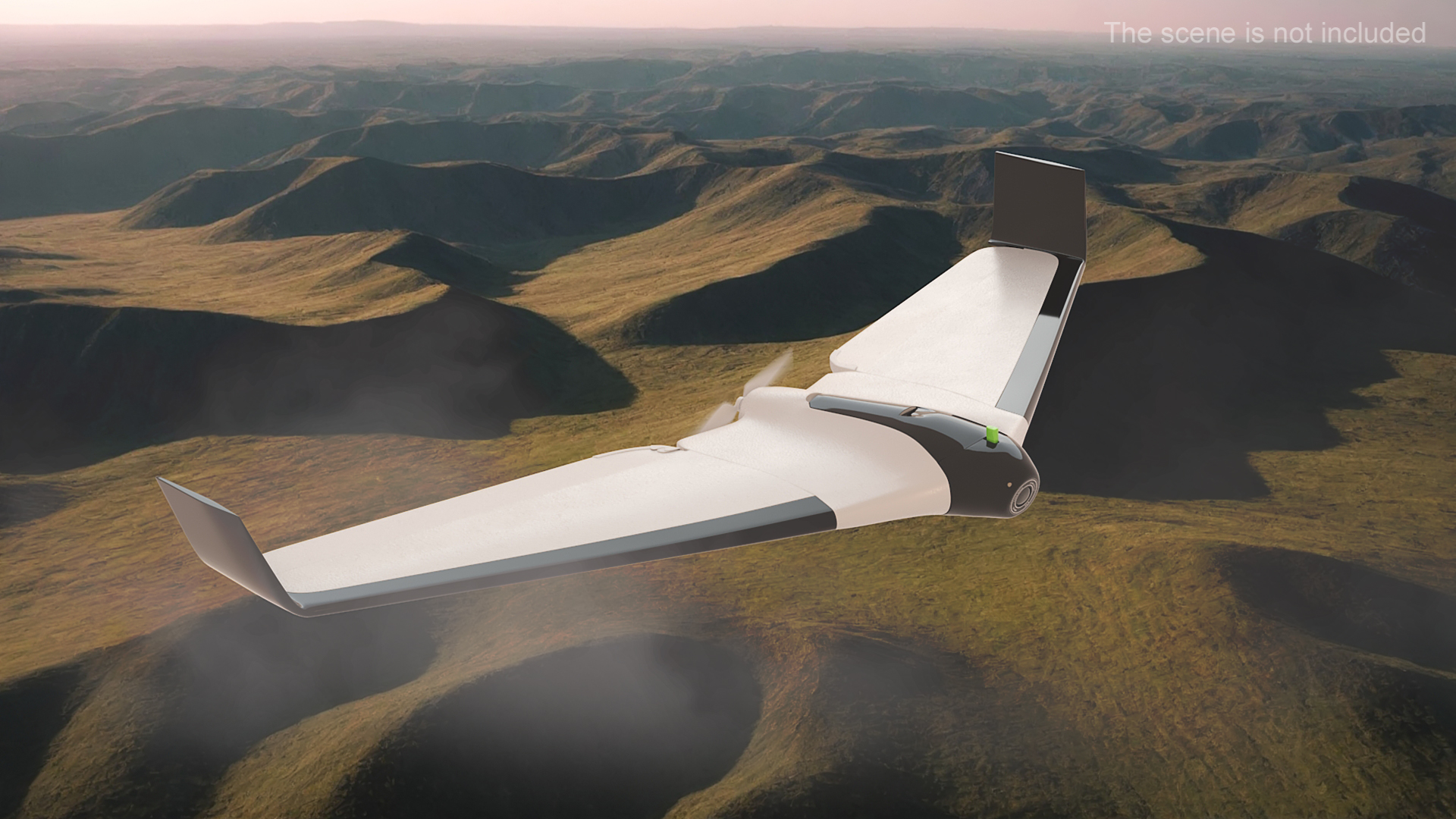 3D model Aerial Surveillance Drone