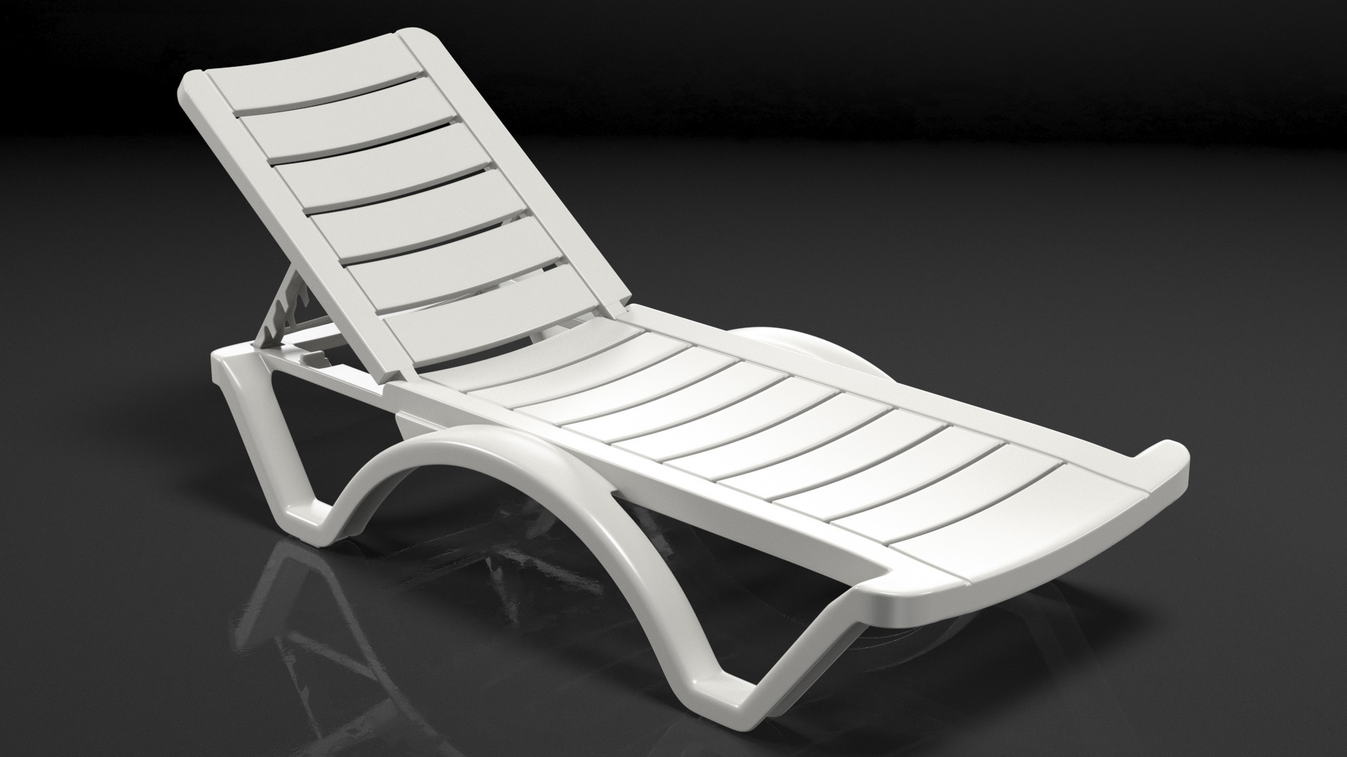 3D Aqua Pool Chaise Lounge model