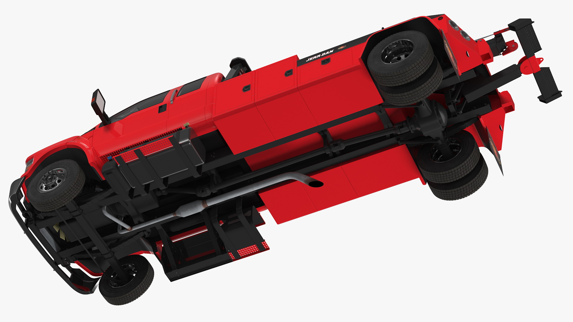 3D Ford F650 Supercab Tow Truck model