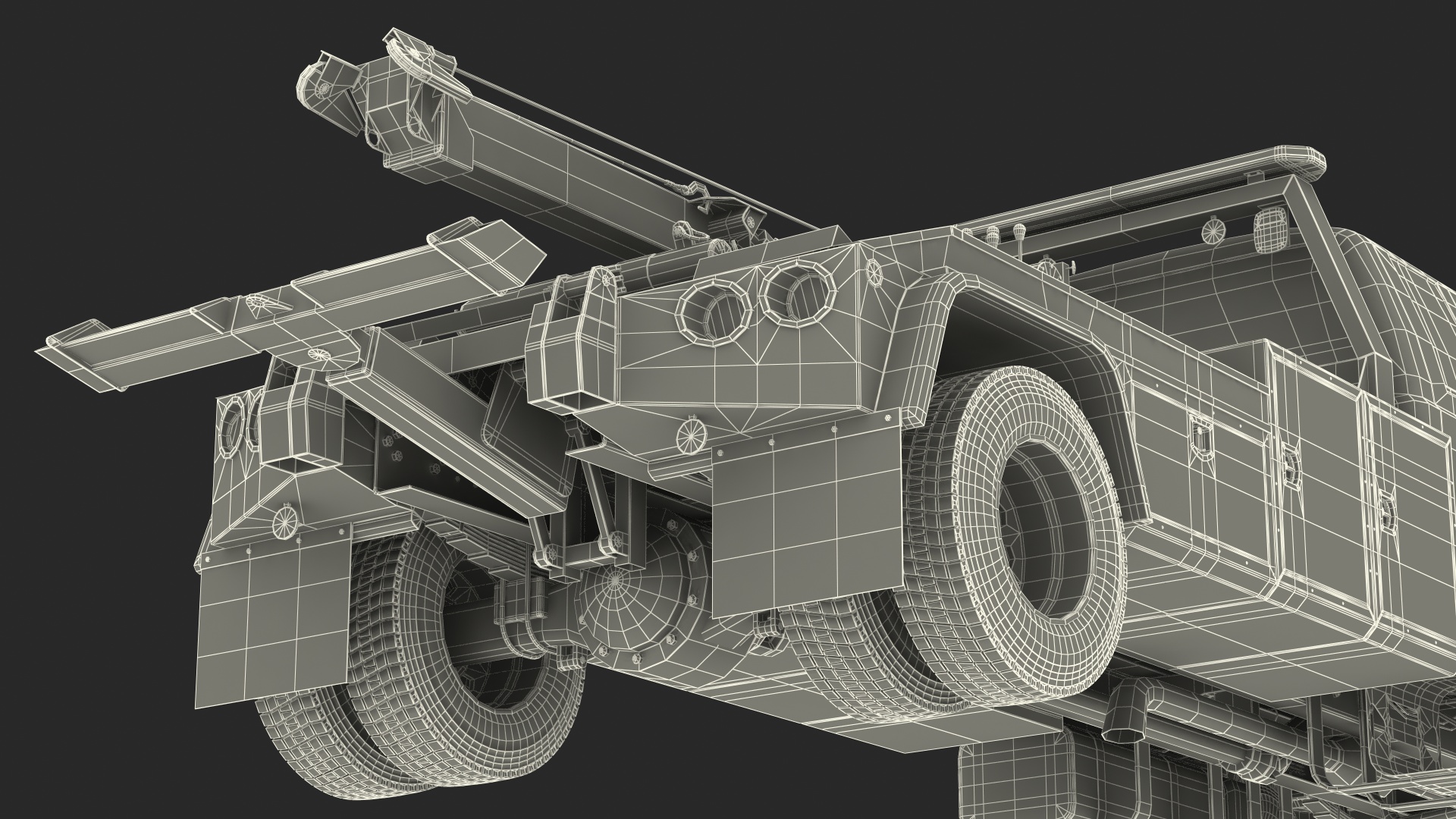 3D Ford F650 Supercab Tow Truck model