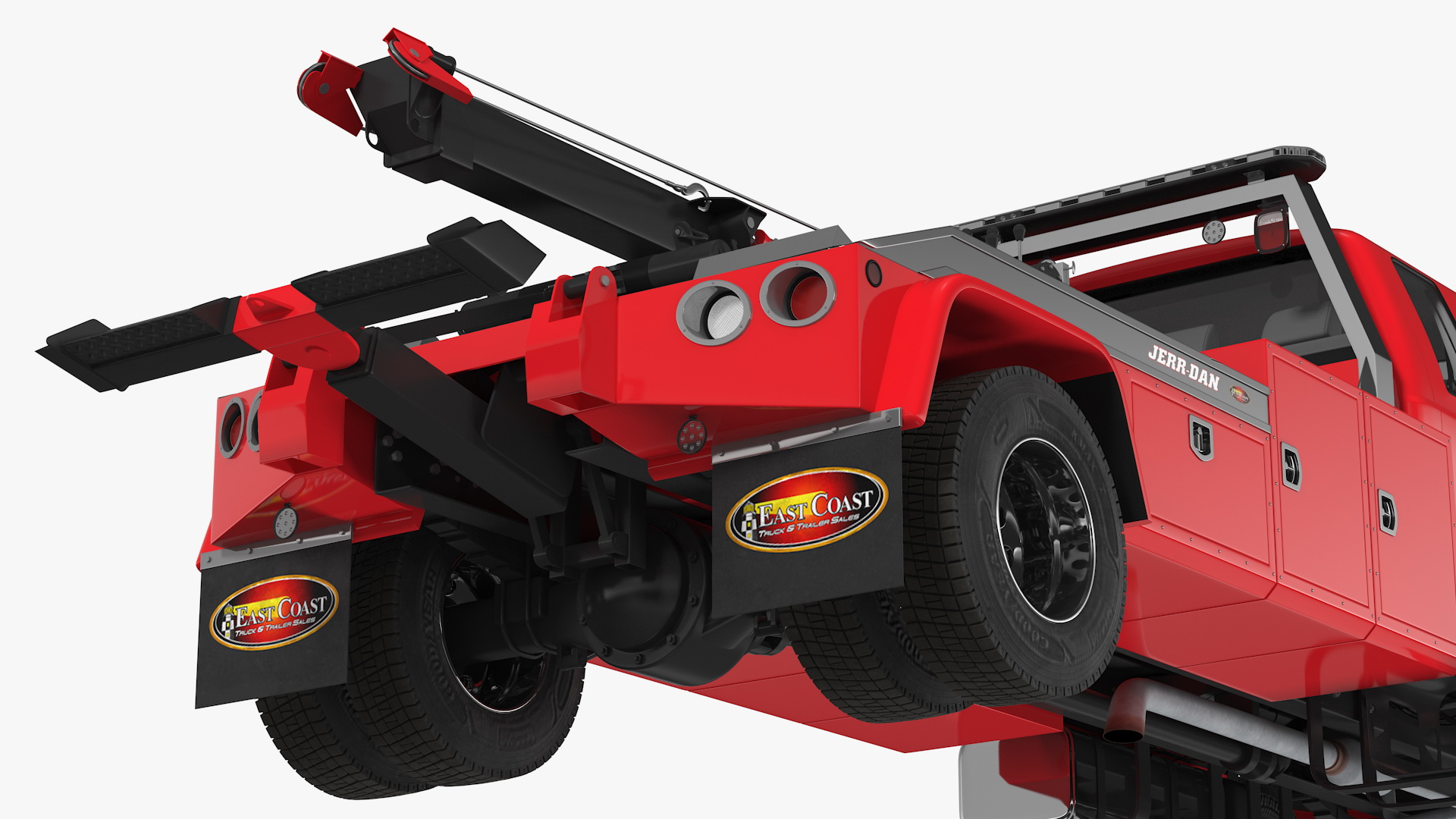3D Ford F650 Supercab Tow Truck model