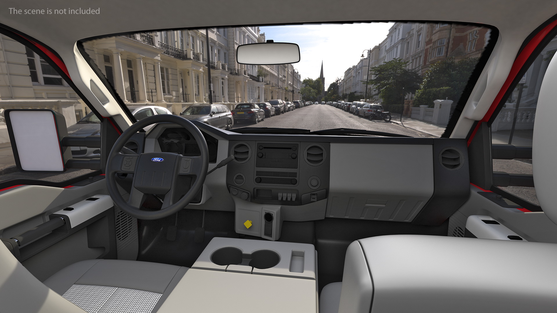 3D Ford F650 Supercab Tow Truck model