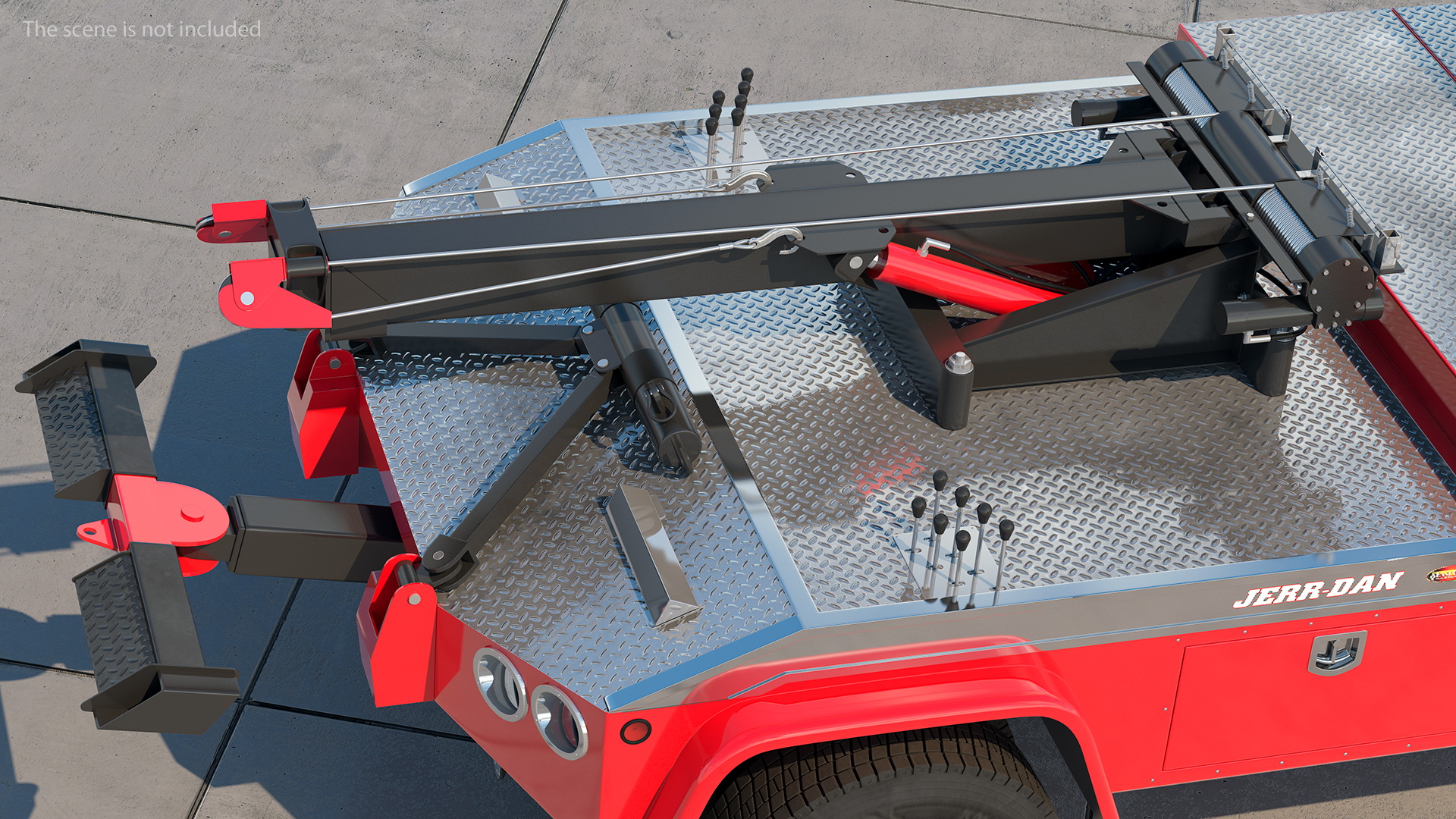 3D Ford F650 Supercab Tow Truck model