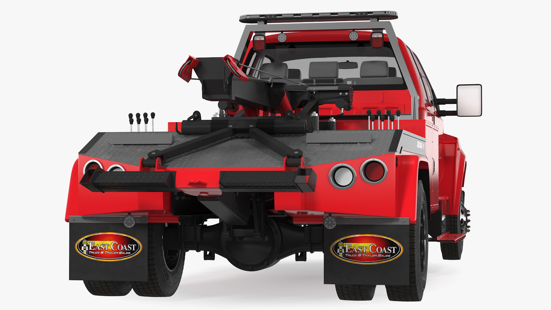 3D Ford F650 Supercab Tow Truck model
