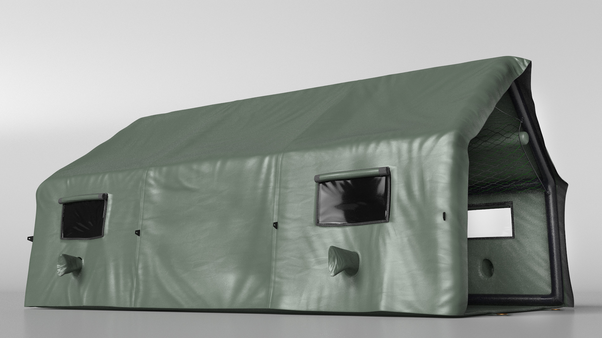 3D Military Medical Canvas Tent model