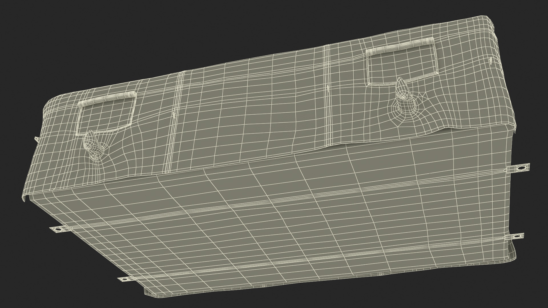3D Military Medical Canvas Tent model