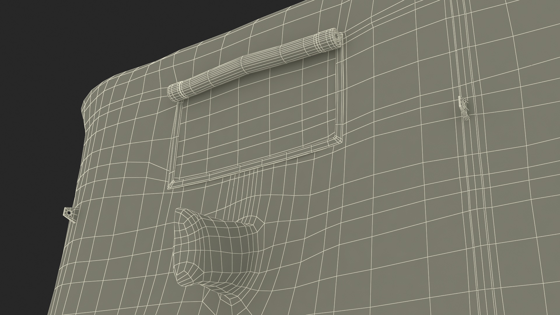 3D Military Medical Canvas Tent model