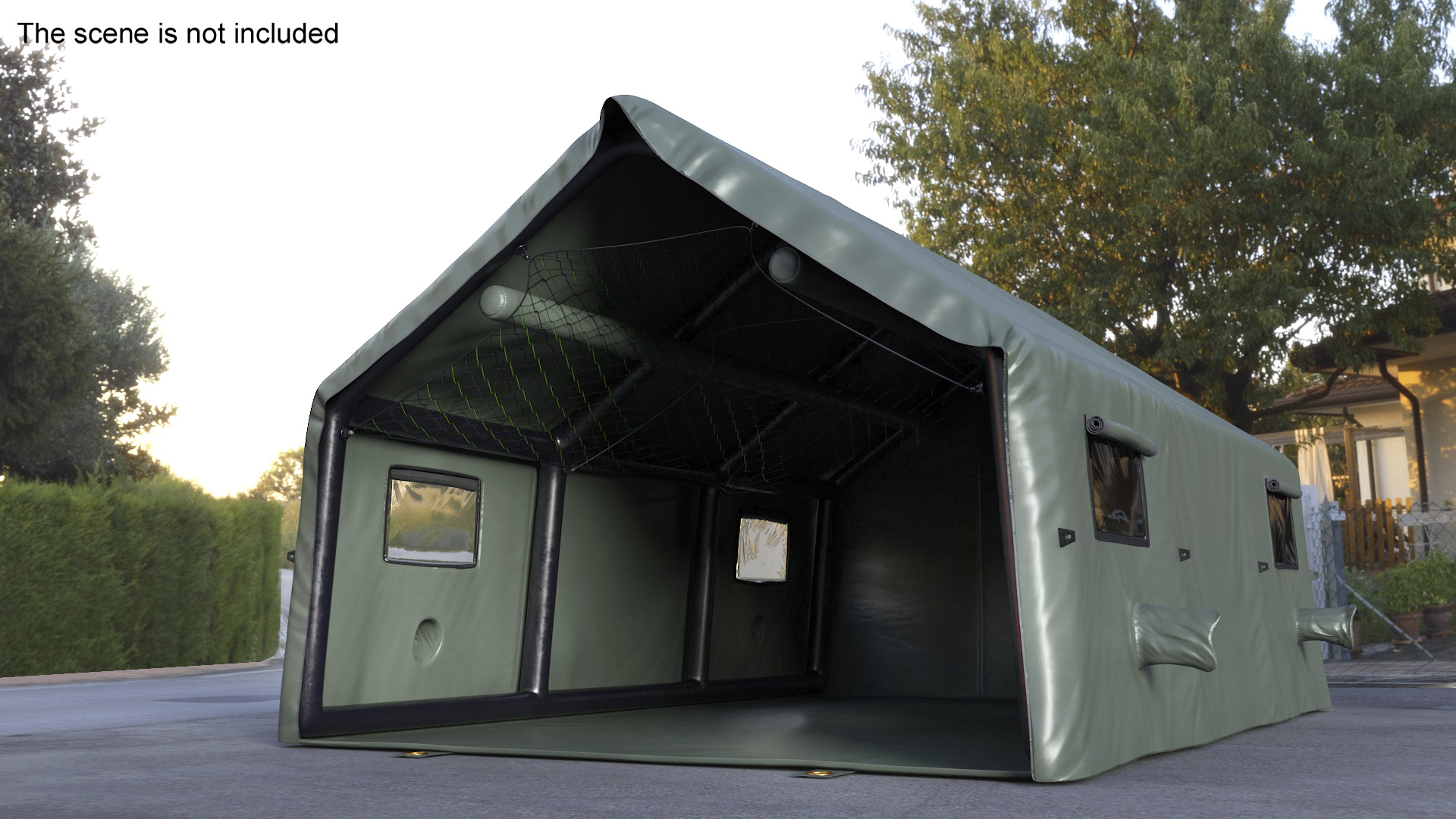 3D Military Medical Canvas Tent model