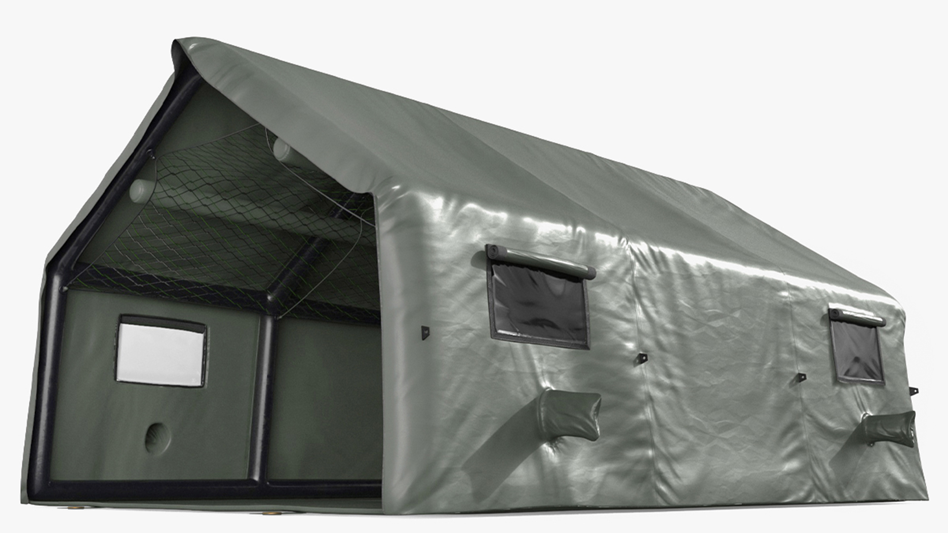 3D Military Medical Canvas Tent model