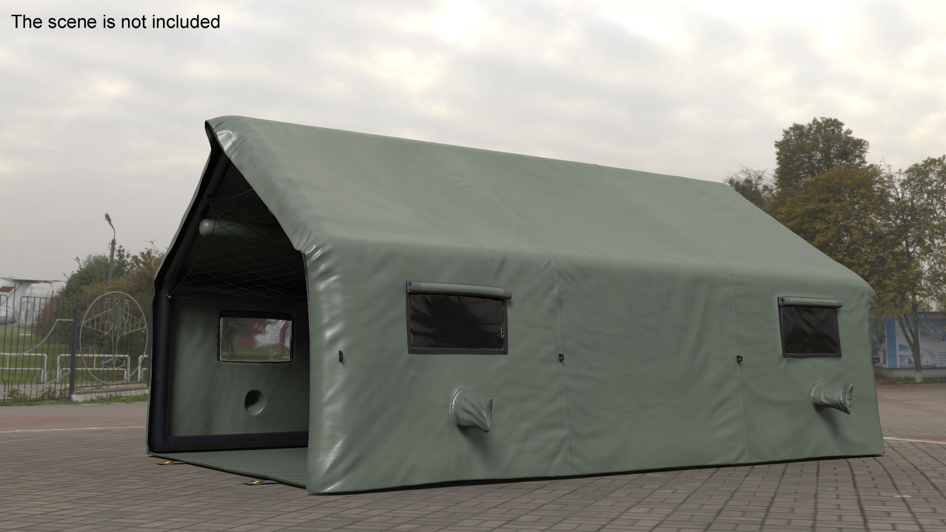 3D Military Medical Canvas Tent model
