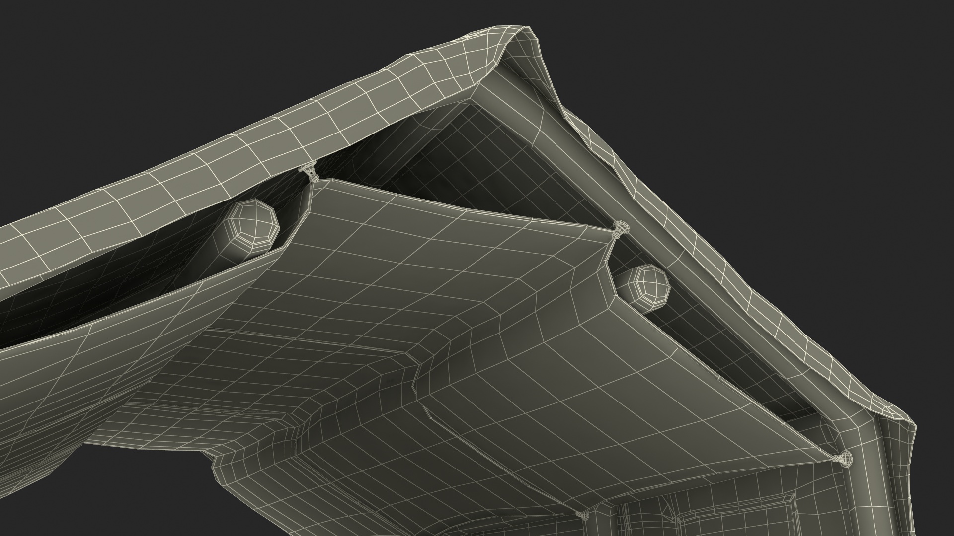 3D Military Medical Canvas Tent model