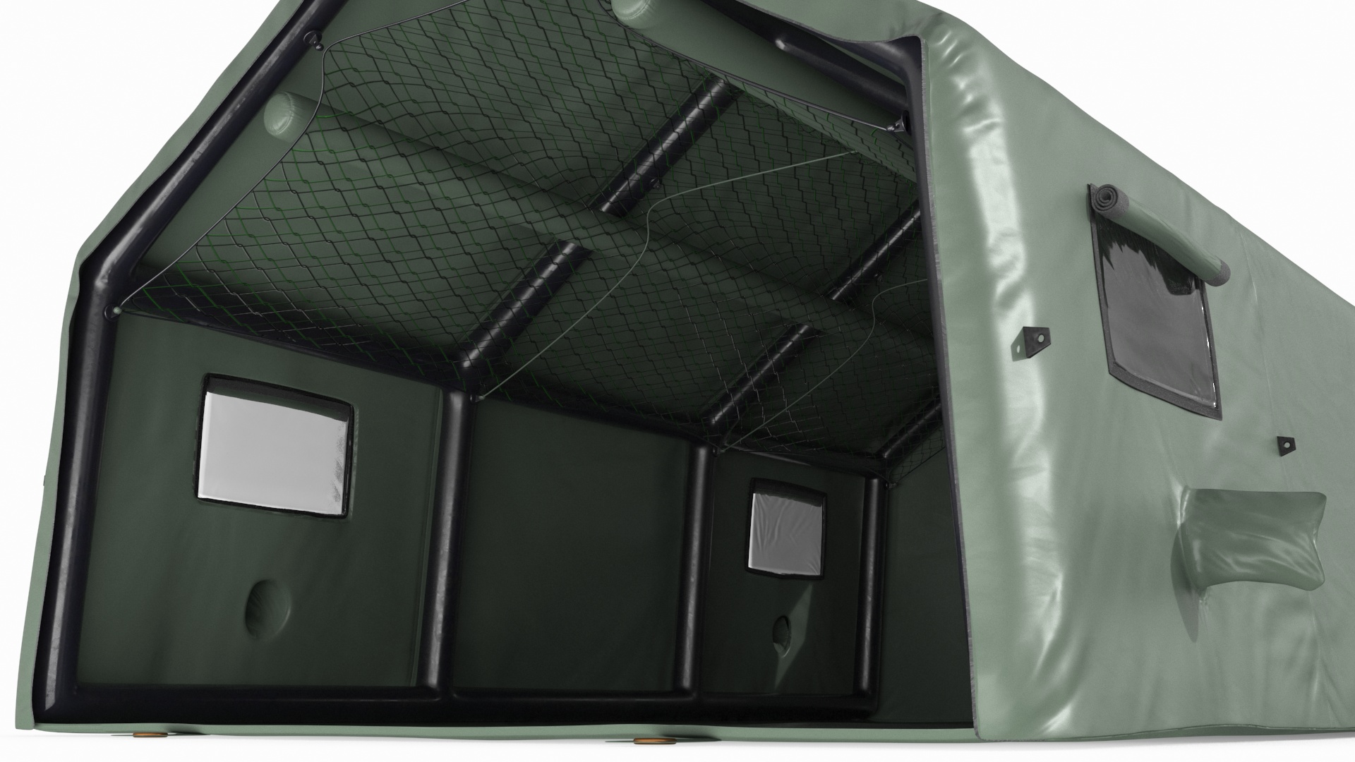 3D Military Medical Canvas Tent model