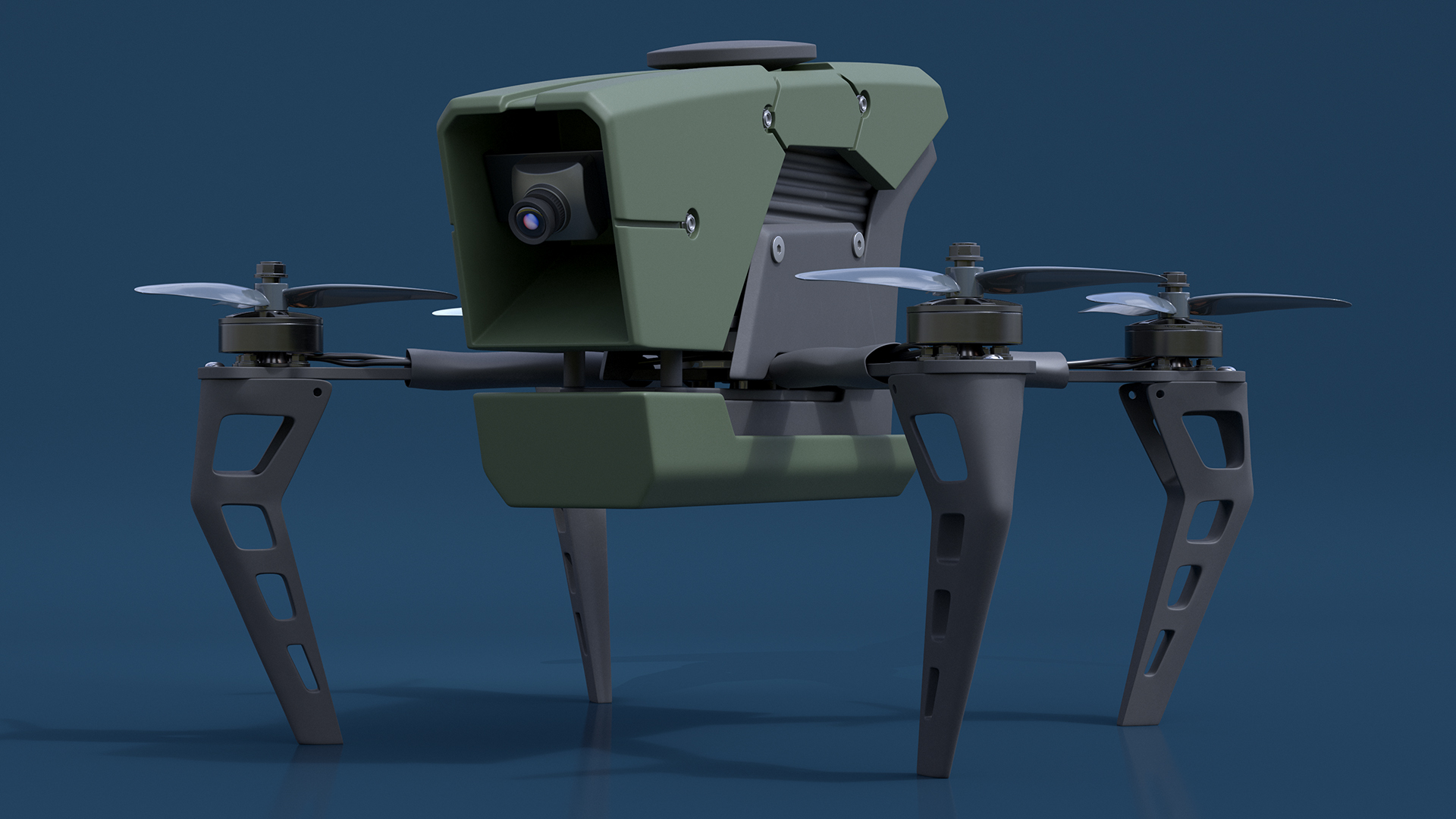 3D model Kamikaze Quadcopter Drone