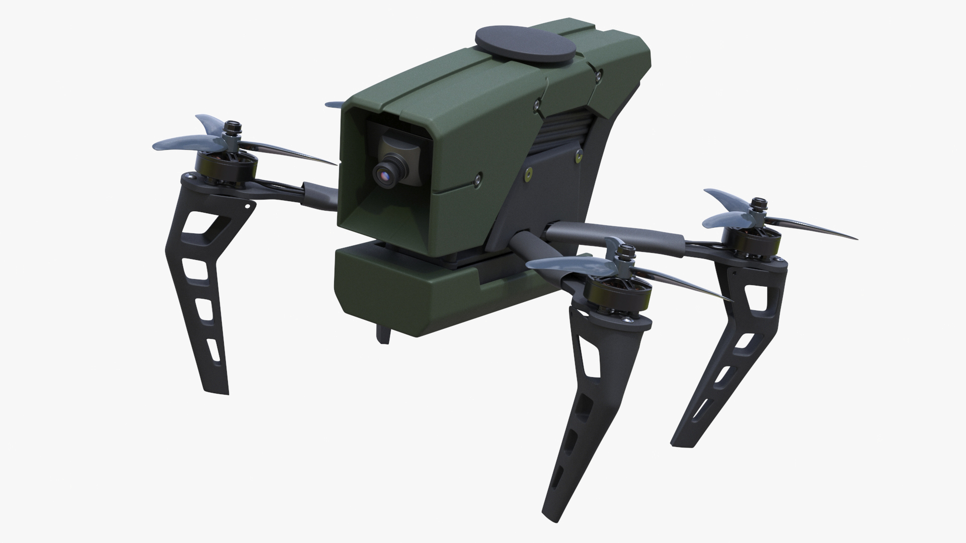 3D model Kamikaze Quadcopter Drone