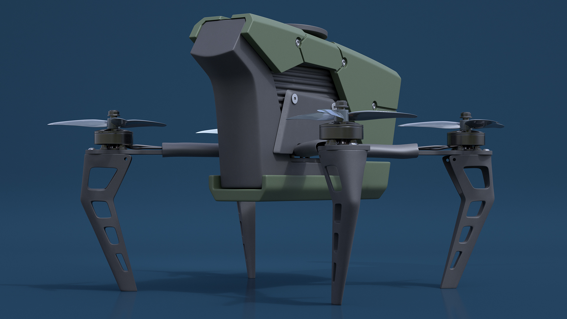 3D model Kamikaze Quadcopter Drone