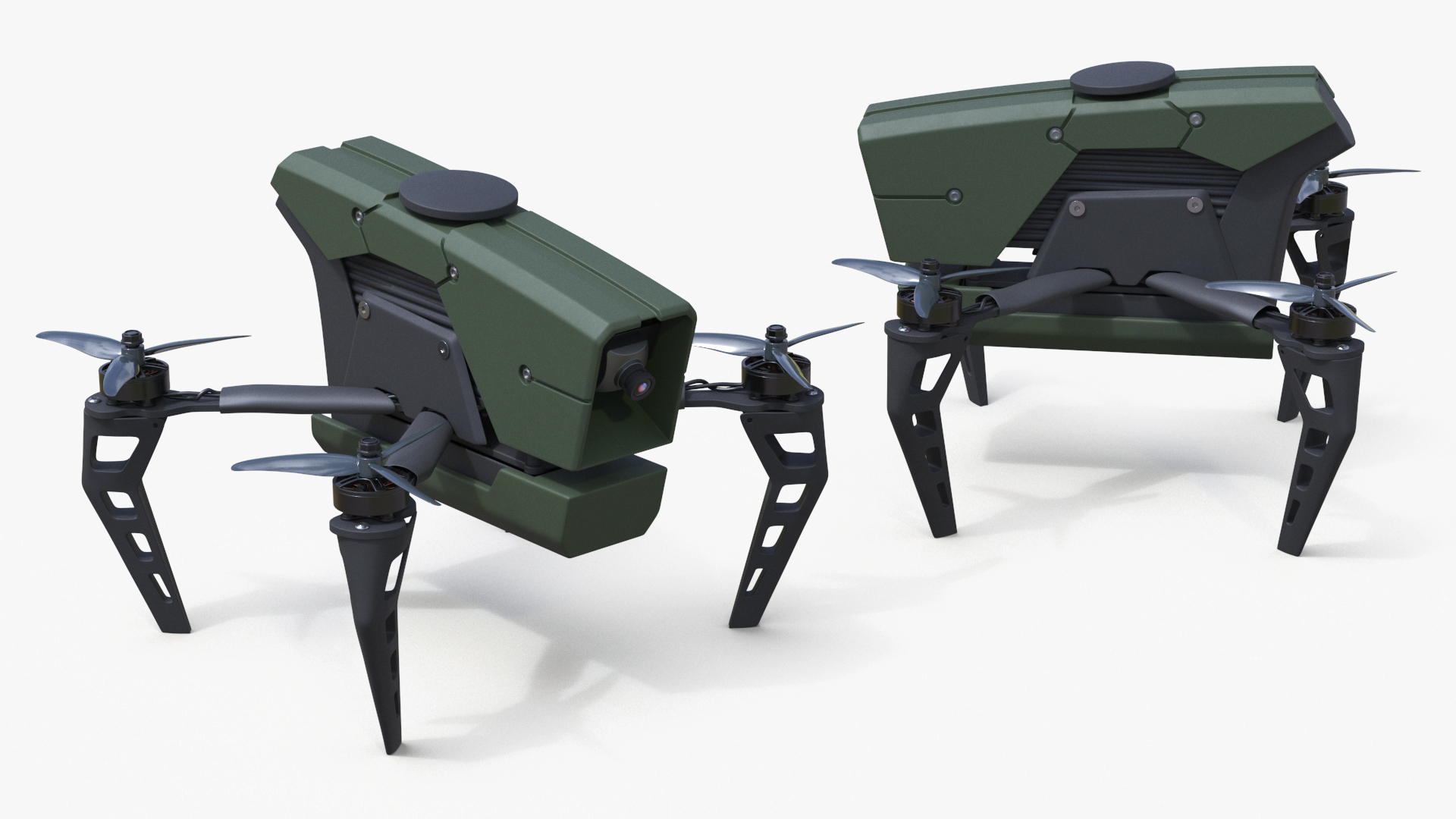 3D model Kamikaze Quadcopter Drone
