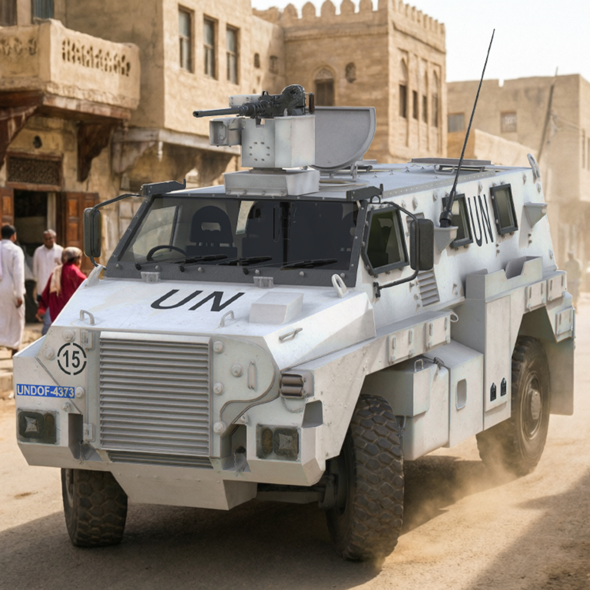 Armored MPV 4x4 Bushmaster UN Rigged