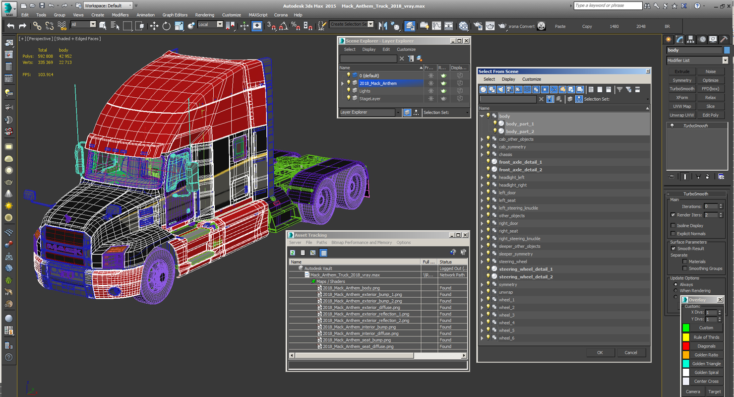 Mack Anthem Truck 2018 3D