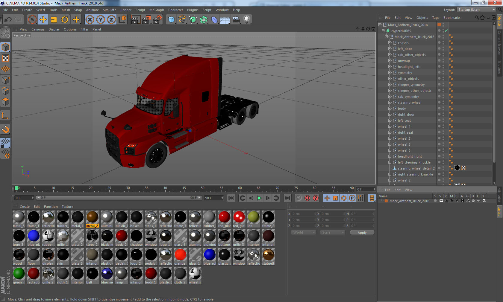 Mack Anthem Truck 2018 3D