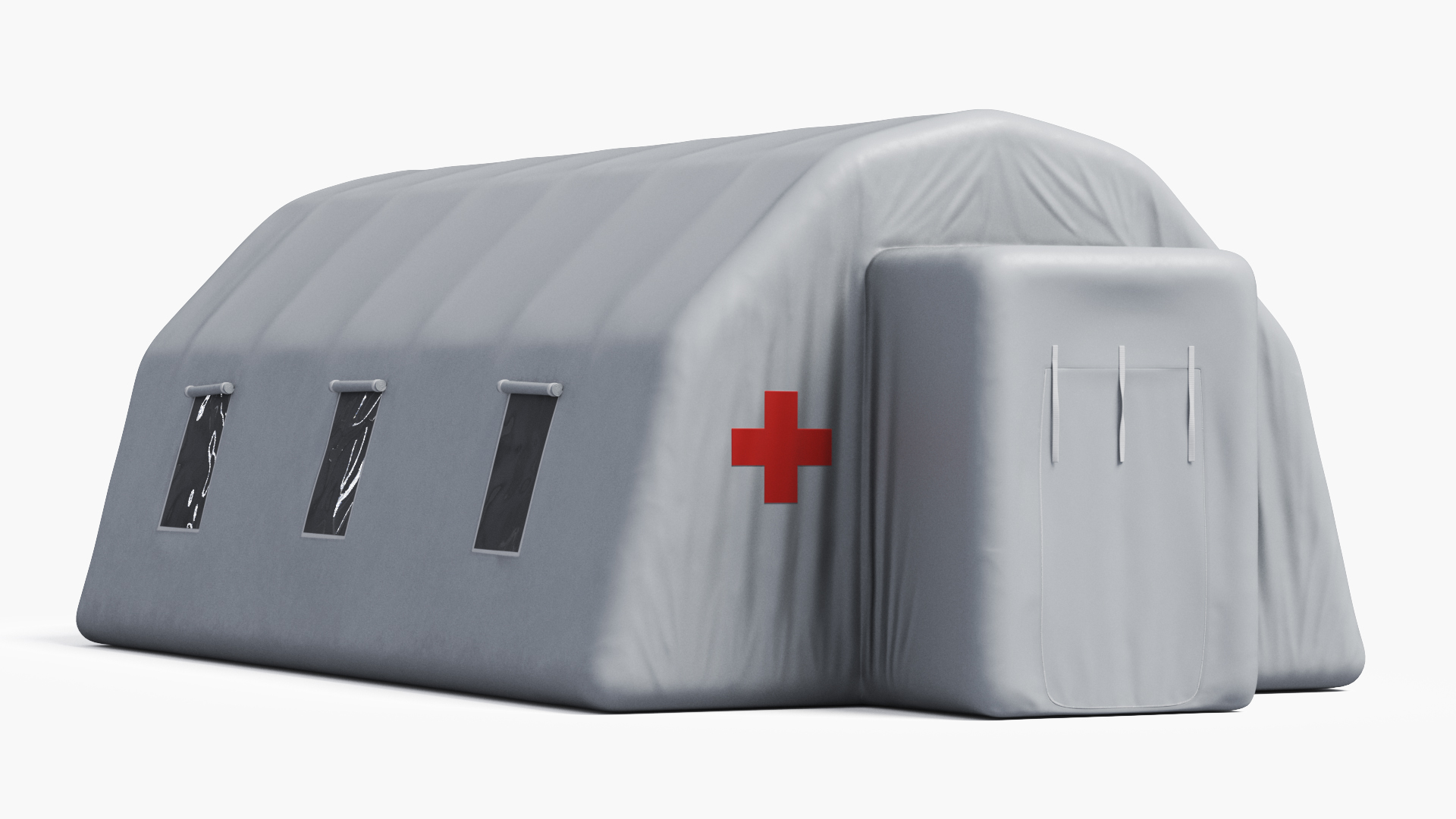 3D model Large Rescue Pop Up Inflatable Tent Open