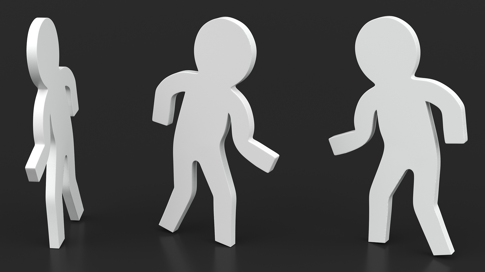 3D Plastic Stickman Rigged White for Cinema 4D model