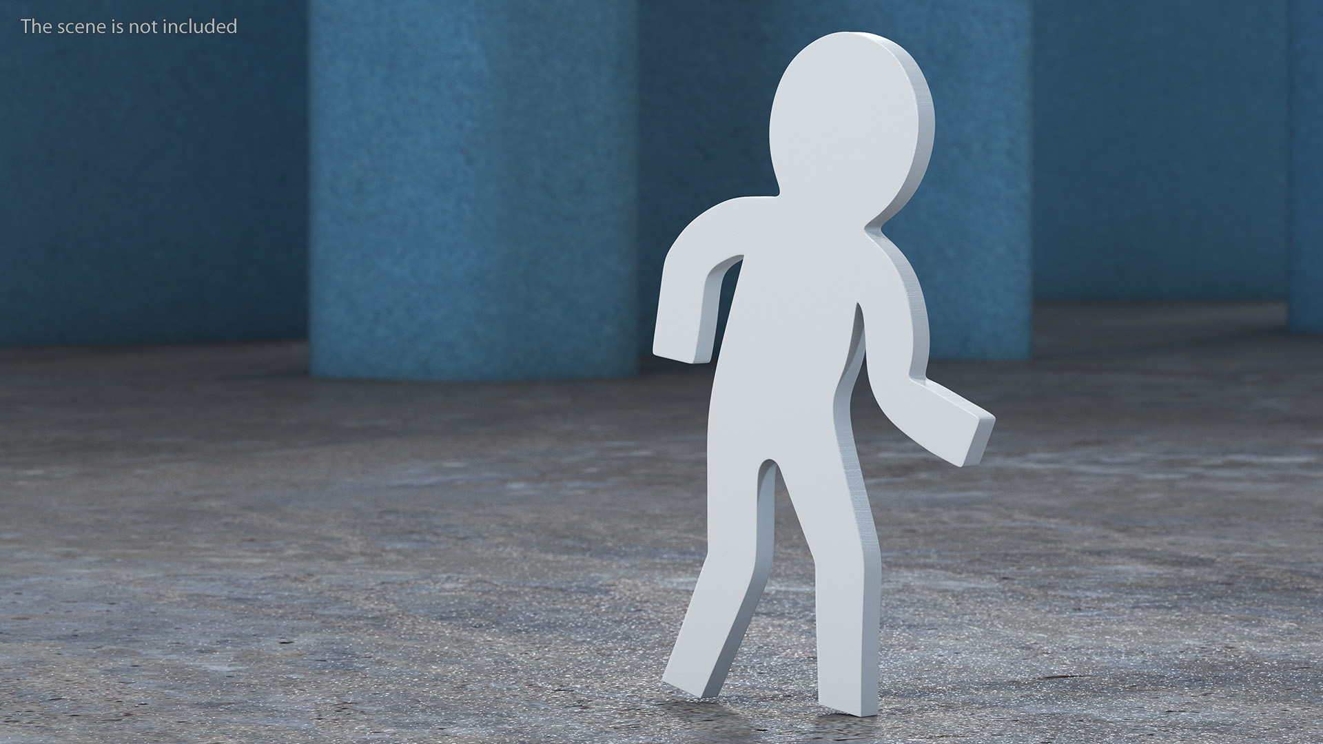 3D Plastic Stickman Rigged White for Cinema 4D model