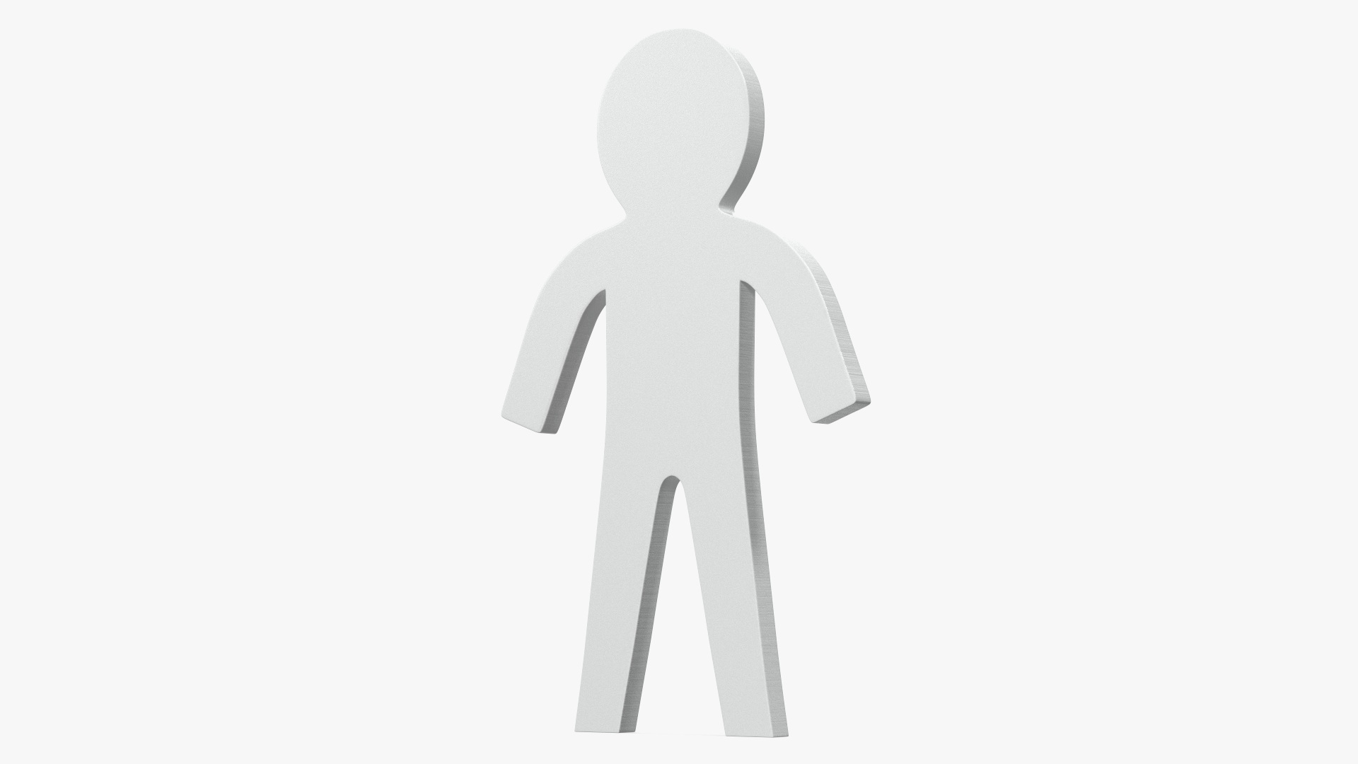 3D Plastic Stickman Rigged White for Cinema 4D model
