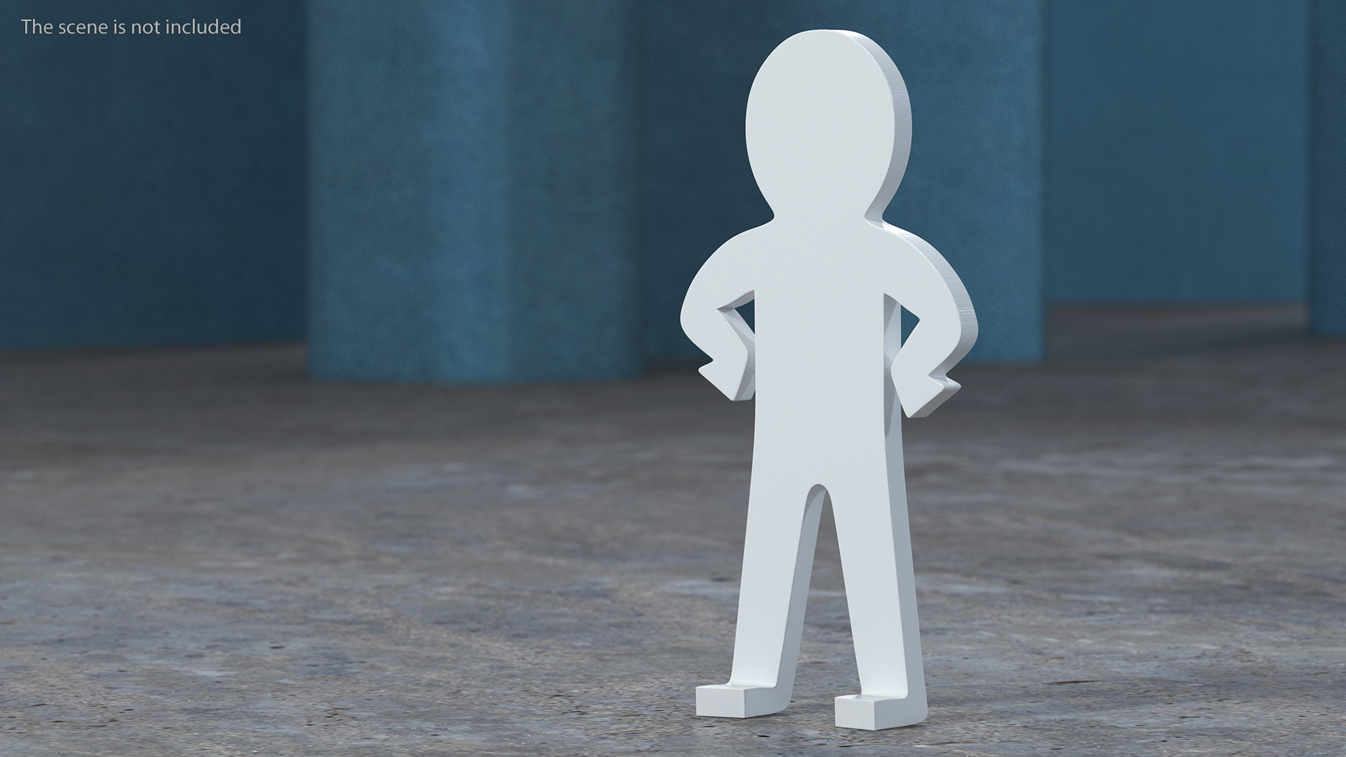 3D Plastic Stickman Rigged White for Cinema 4D model