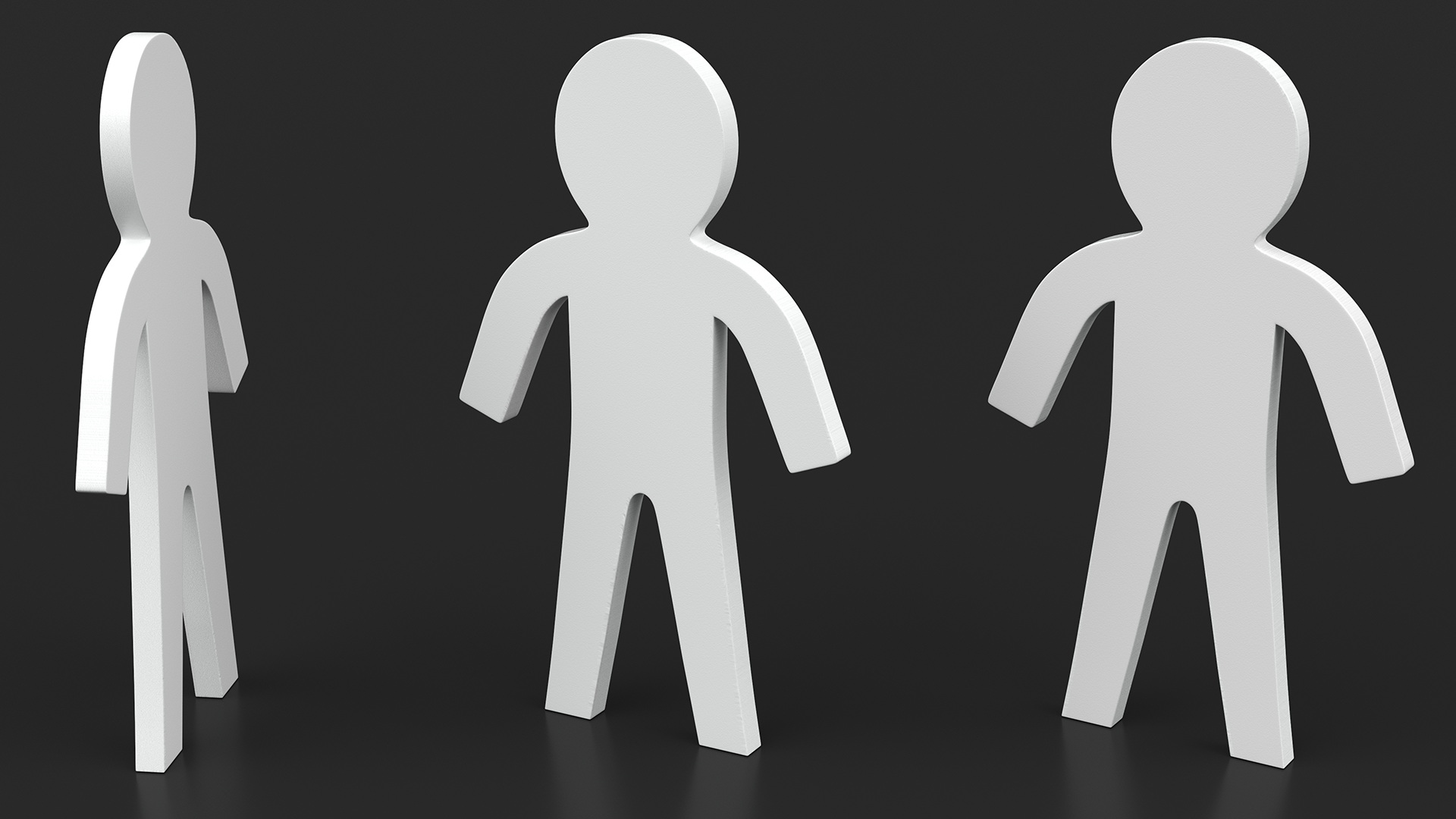 3D Plastic Stickman Rigged White for Cinema 4D model