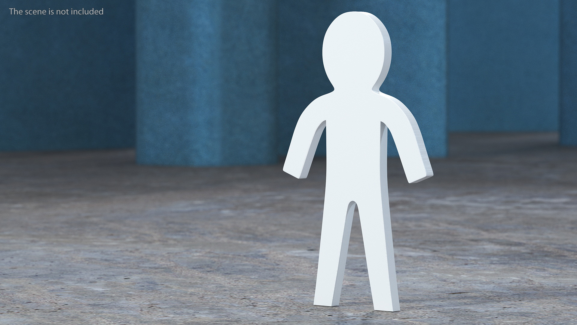 3D Plastic Stickman Rigged White for Cinema 4D model