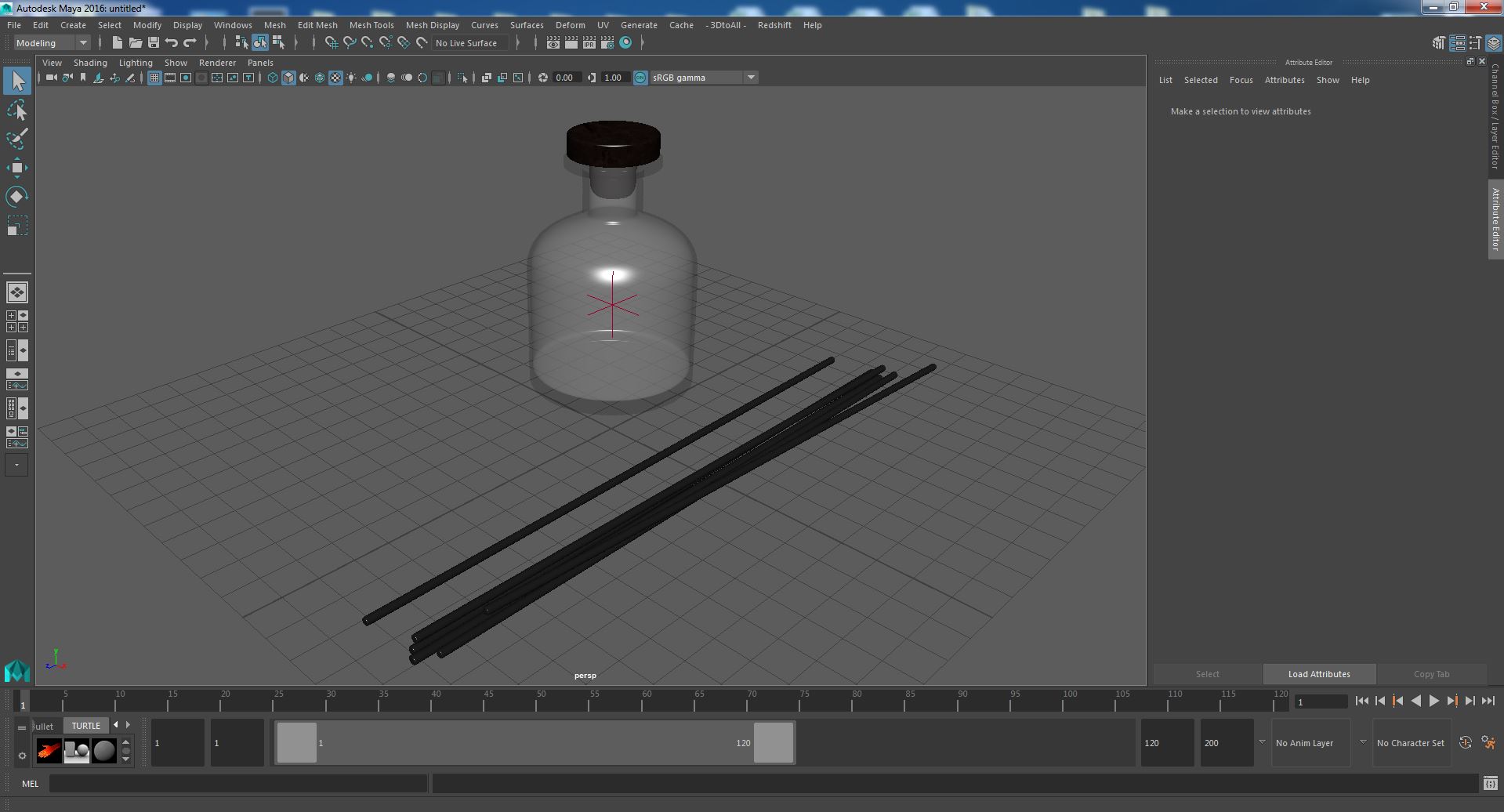 3D model Aroma Reed Diffuser Bottle Sticks Nearby