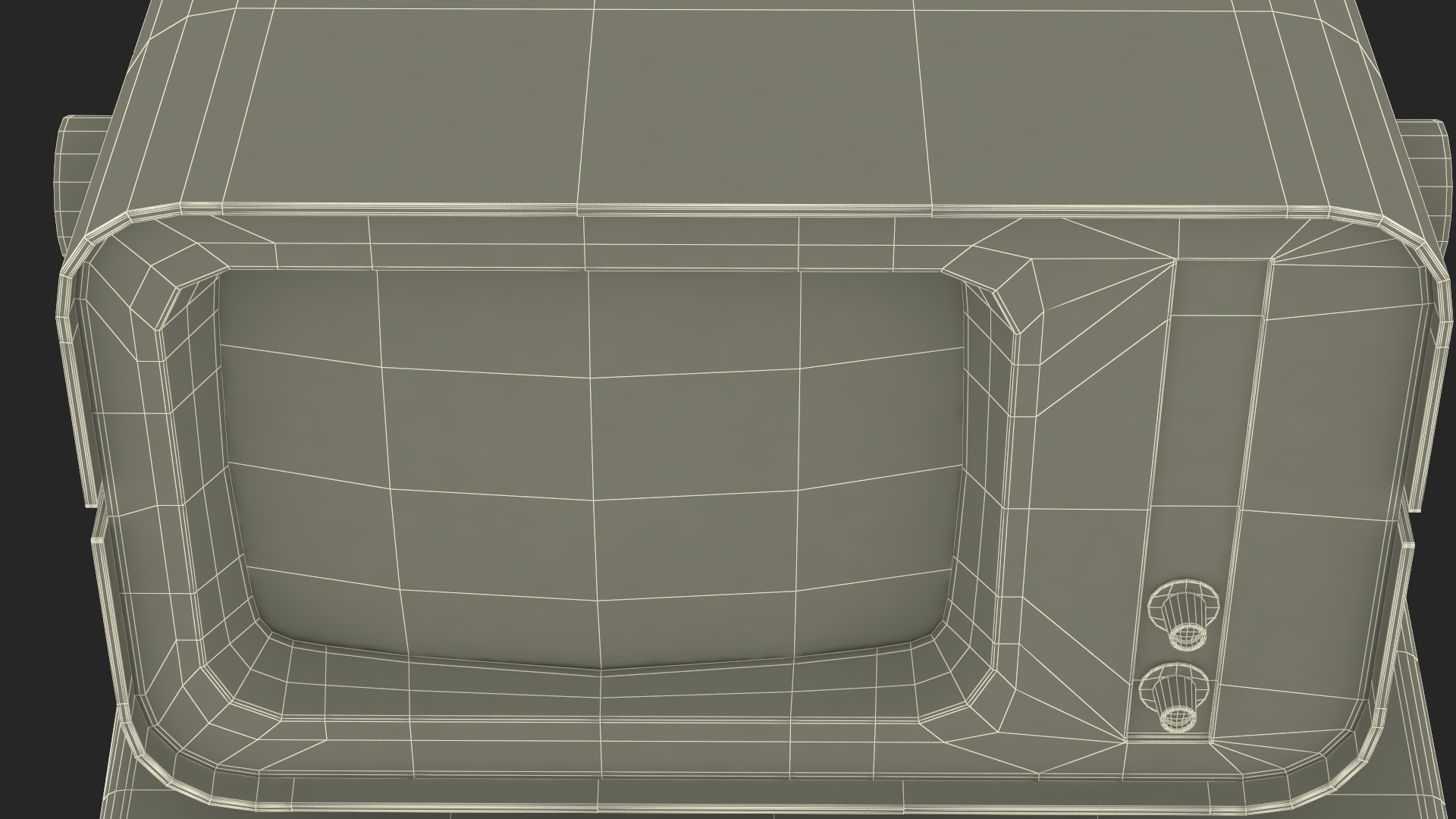 Retro Personal Computer Turned Off 3D model