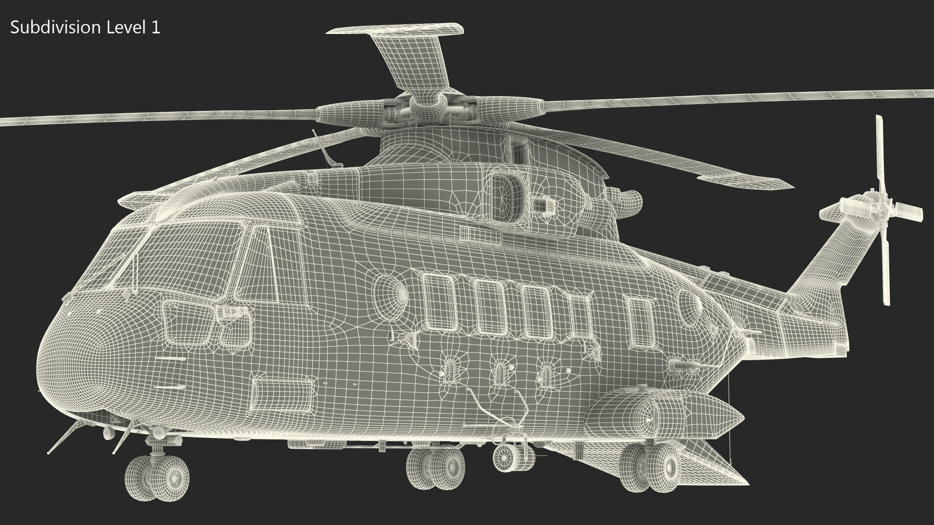AgustaWestland CH 149 Cormorant Rescue Helicopter 3D model