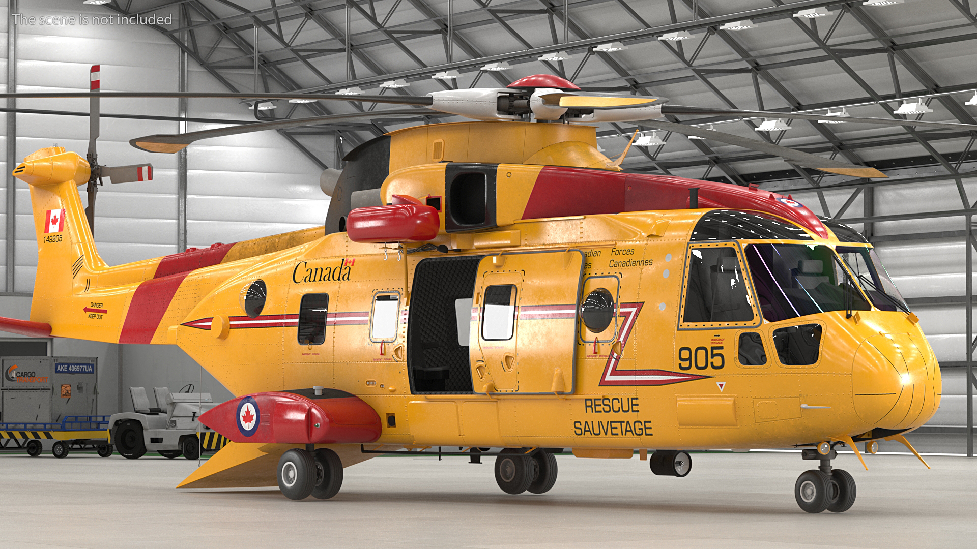 AgustaWestland CH 149 Cormorant Rescue Helicopter 3D model