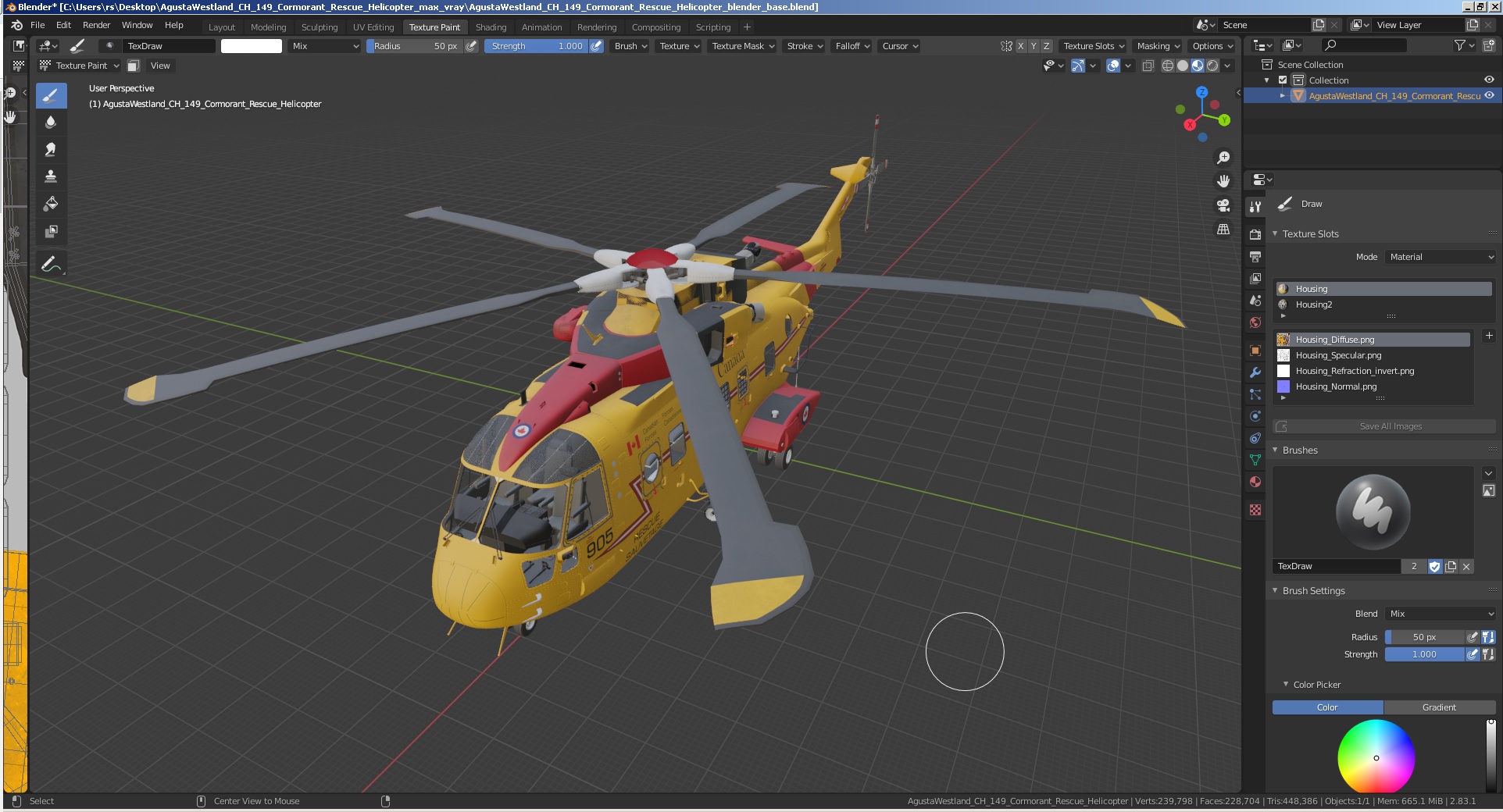AgustaWestland CH 149 Cormorant Rescue Helicopter 3D model