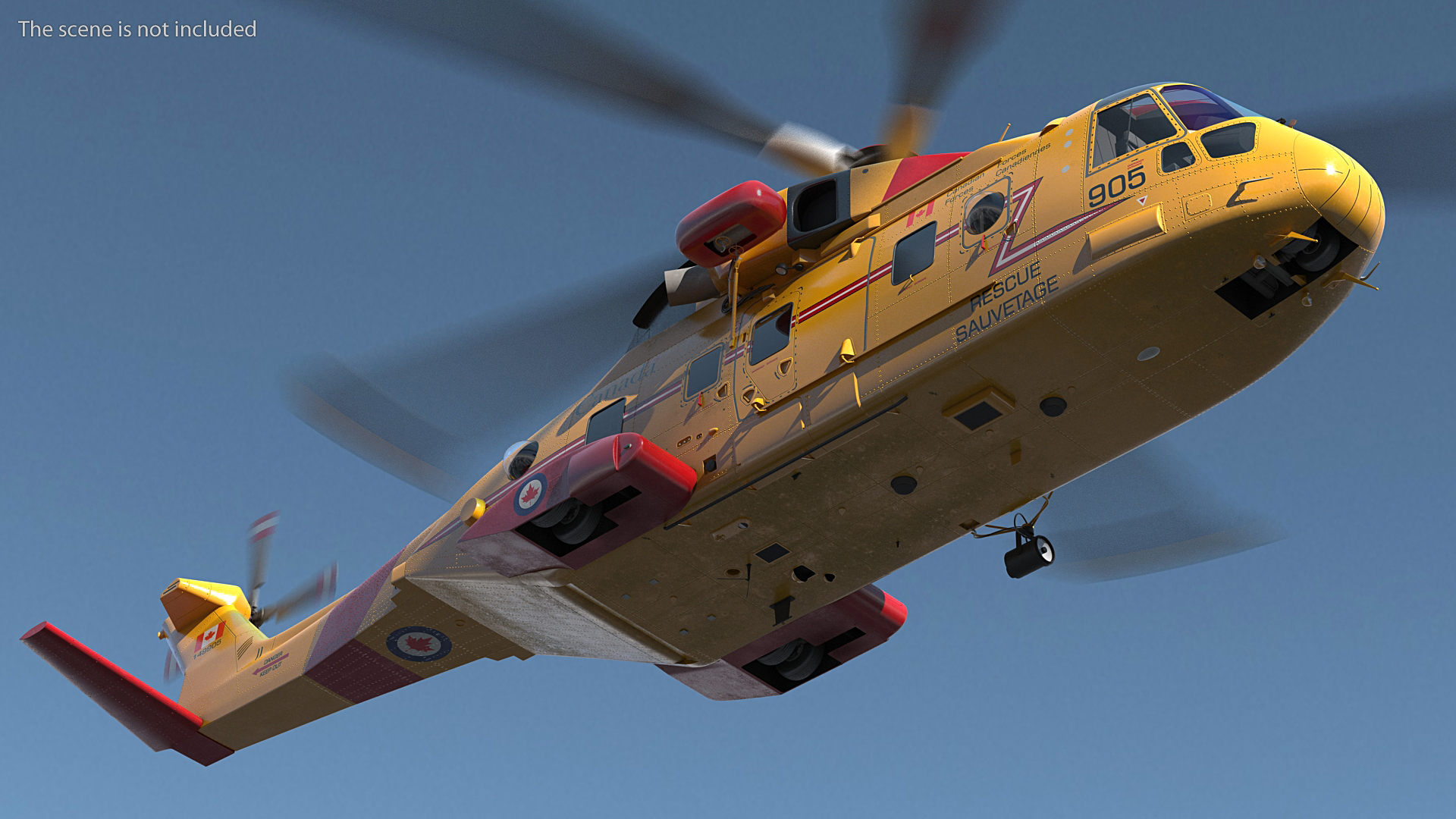 AgustaWestland CH 149 Cormorant Rescue Helicopter 3D model