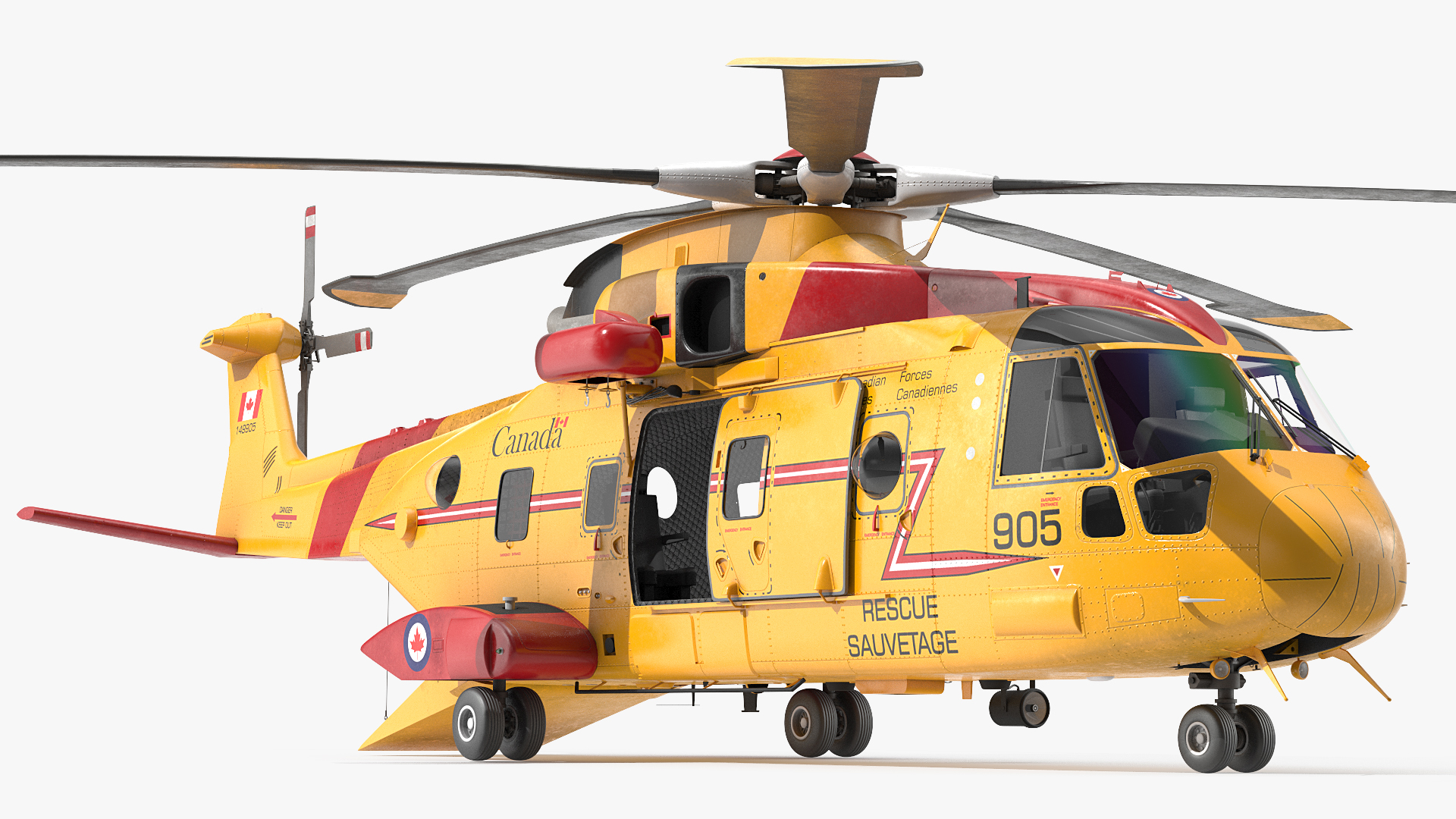 AgustaWestland CH 149 Cormorant Rescue Helicopter 3D model