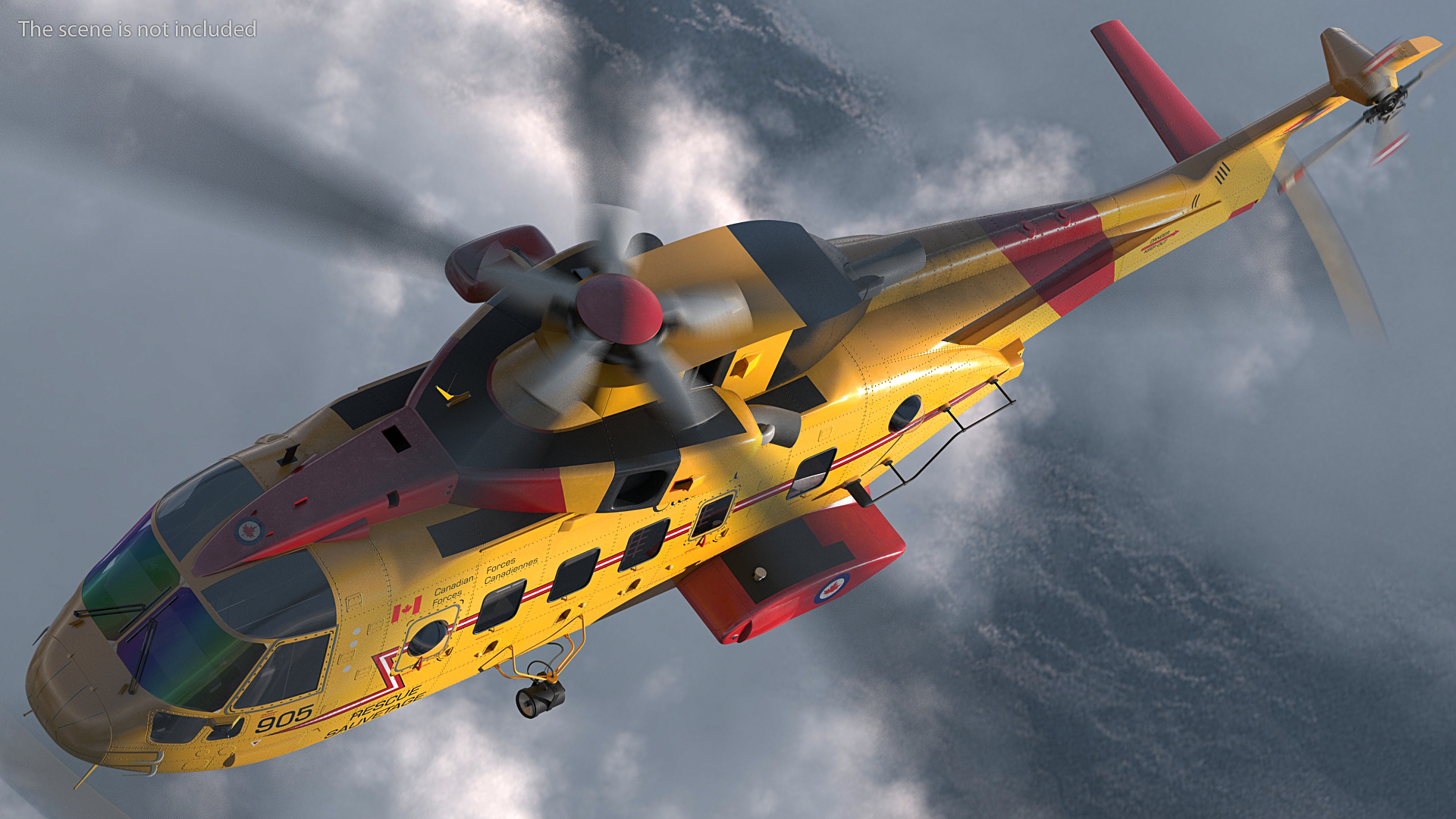 AgustaWestland CH 149 Cormorant Rescue Helicopter 3D model