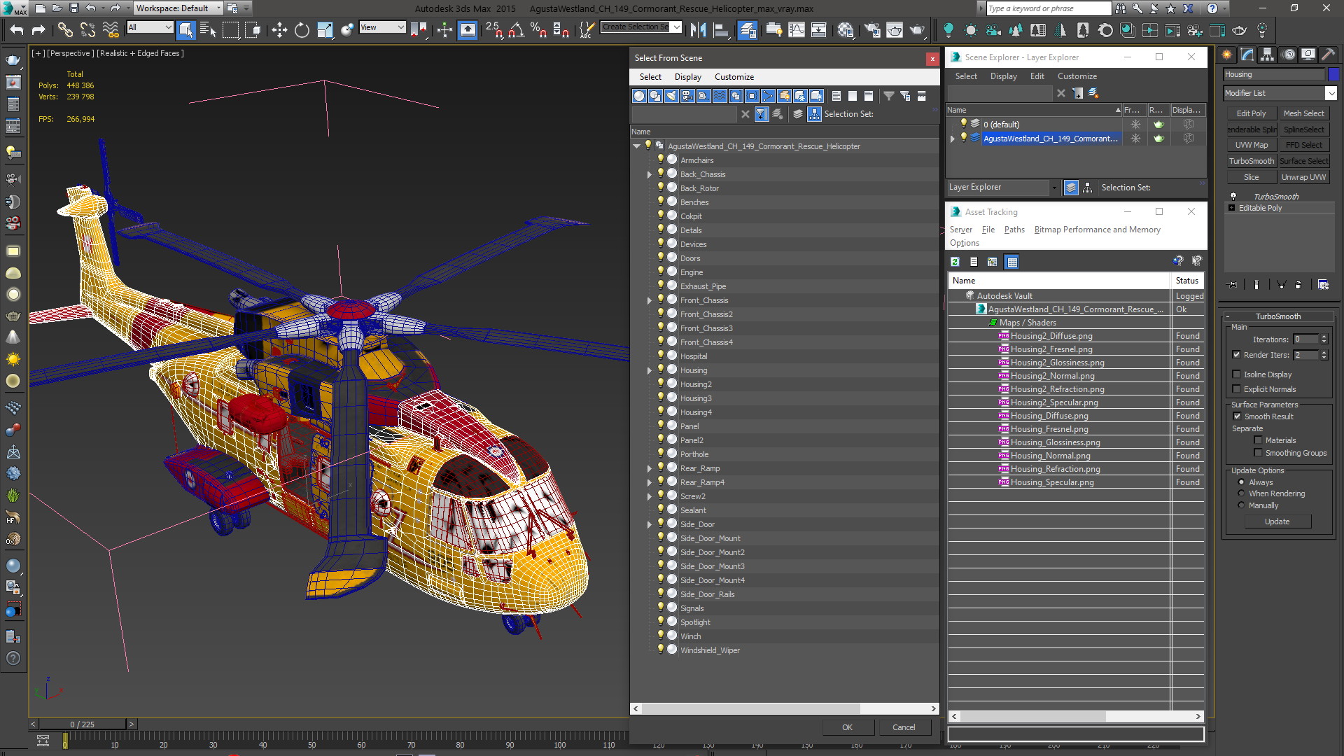 AgustaWestland CH 149 Cormorant Rescue Helicopter 3D model