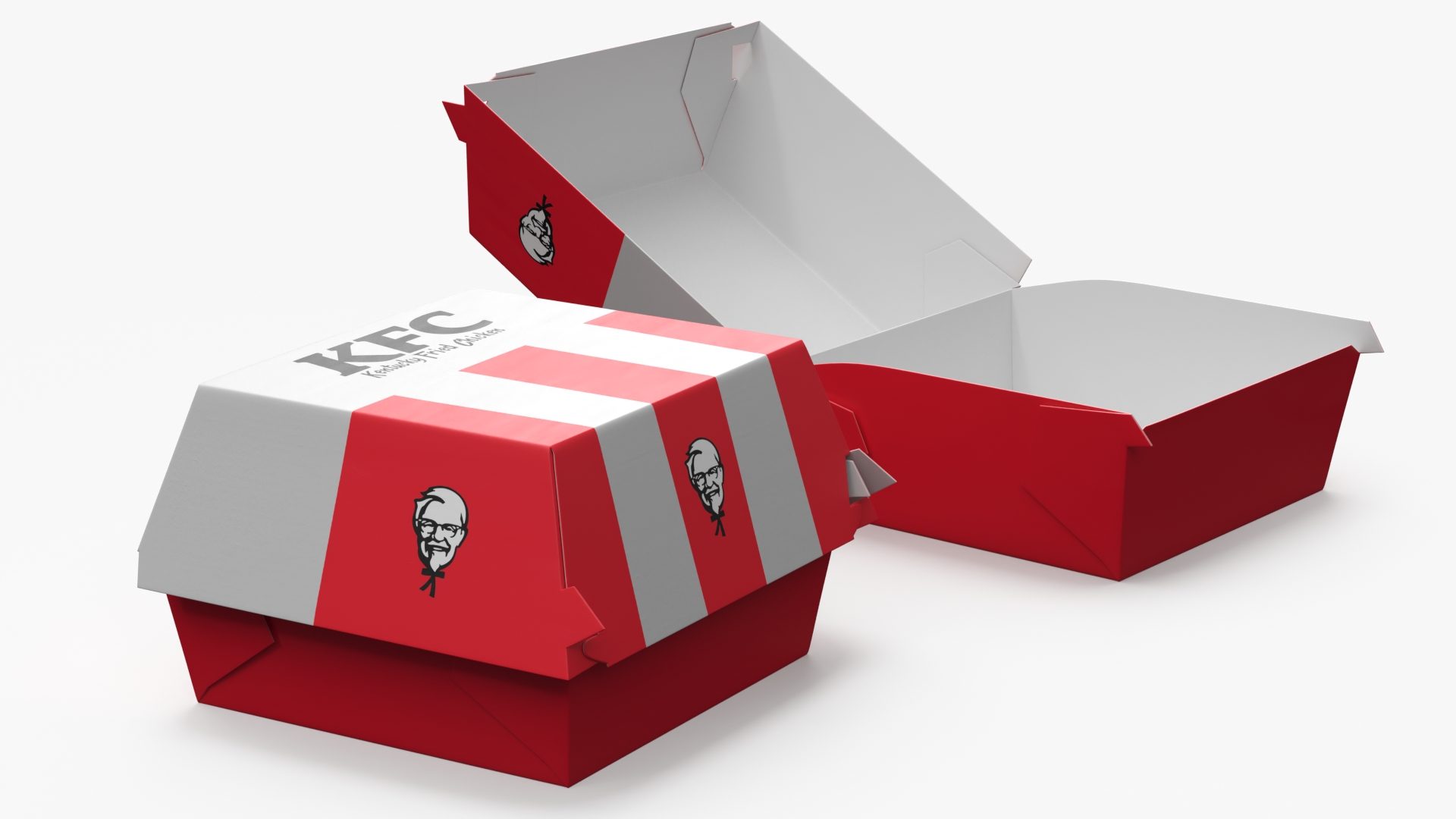 KFC Fast Food Packaging Box, view 3