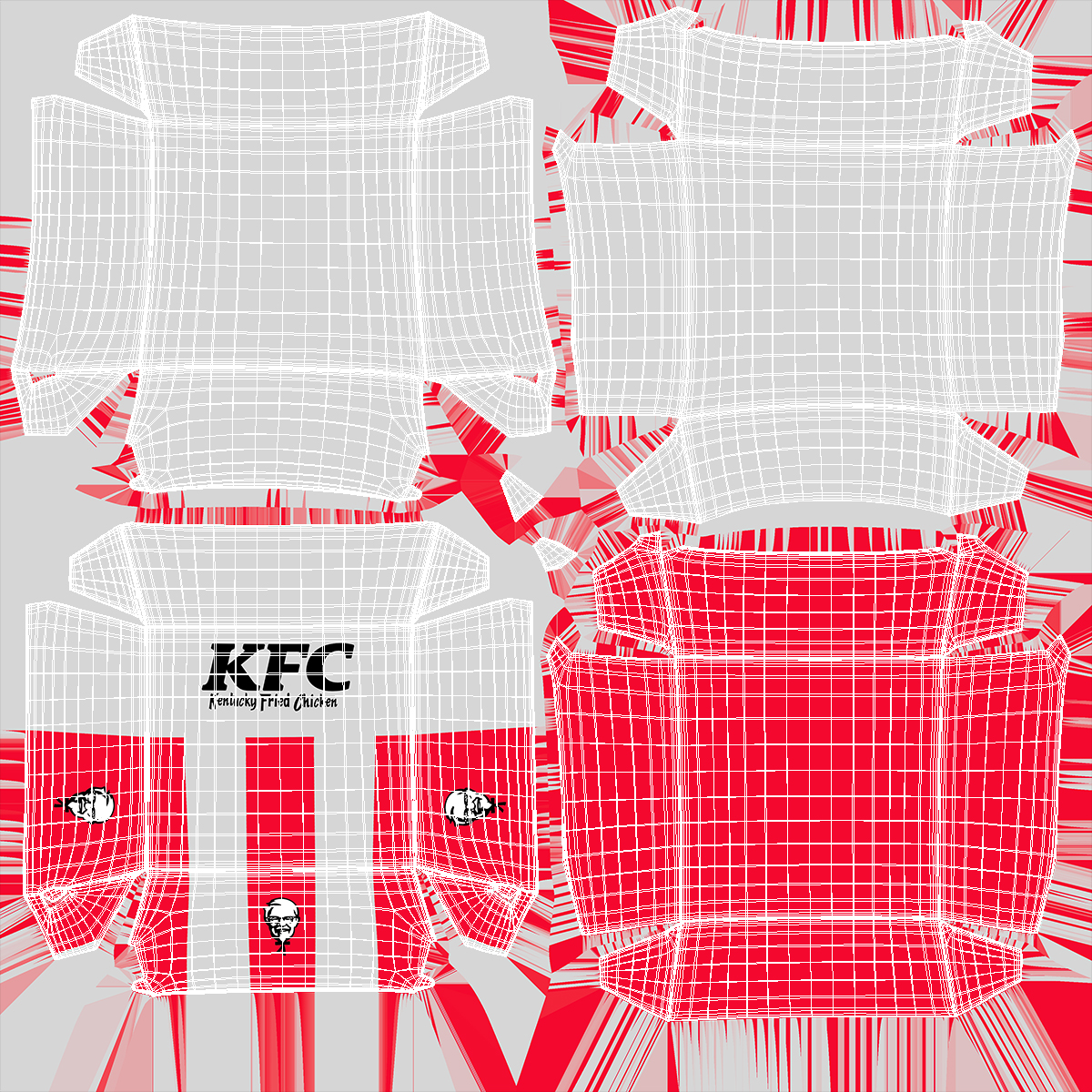 KFC Fast Food Packaging Box, view 11
