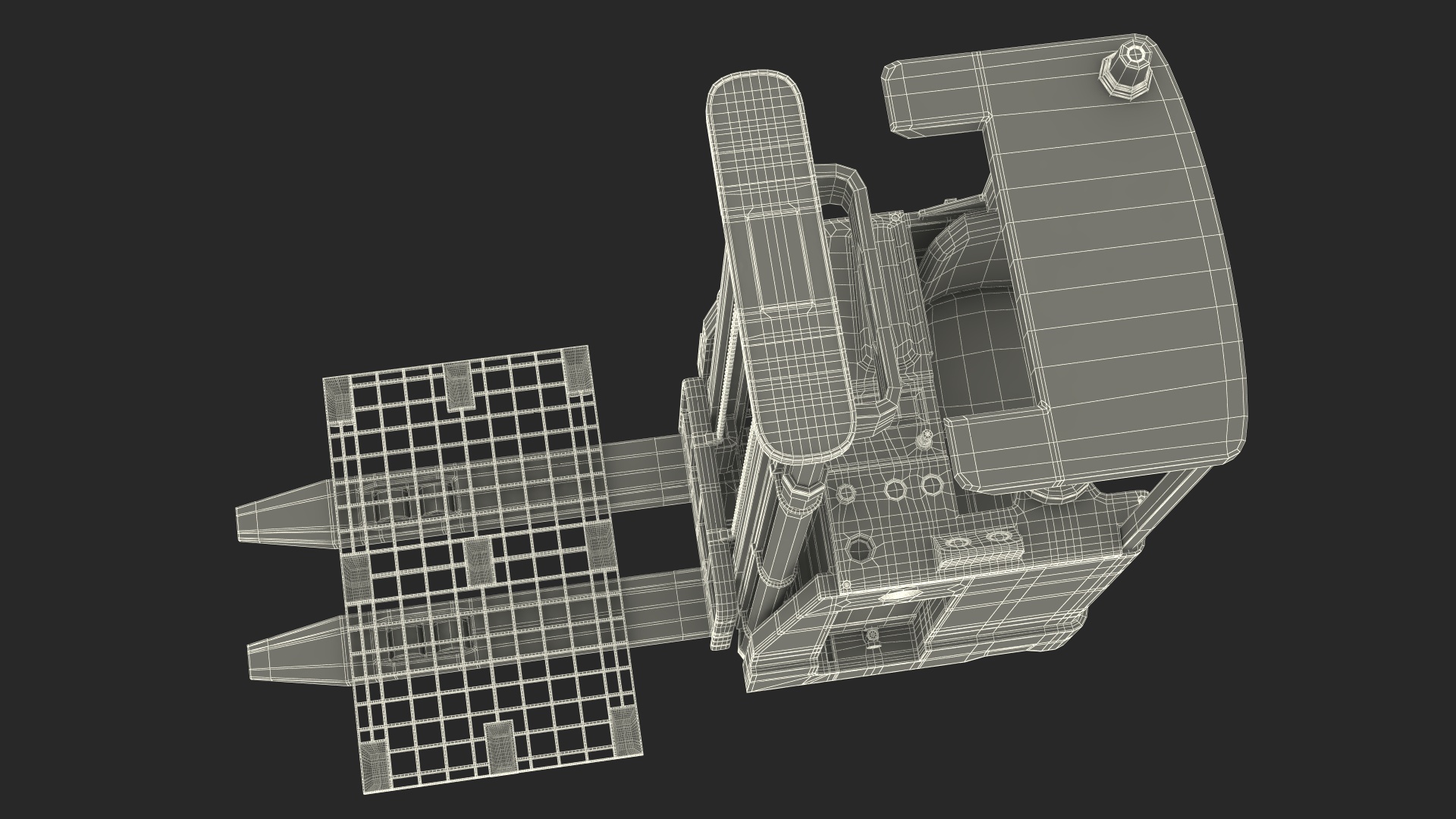 Yale Electric Forklift with Pallet 3D model