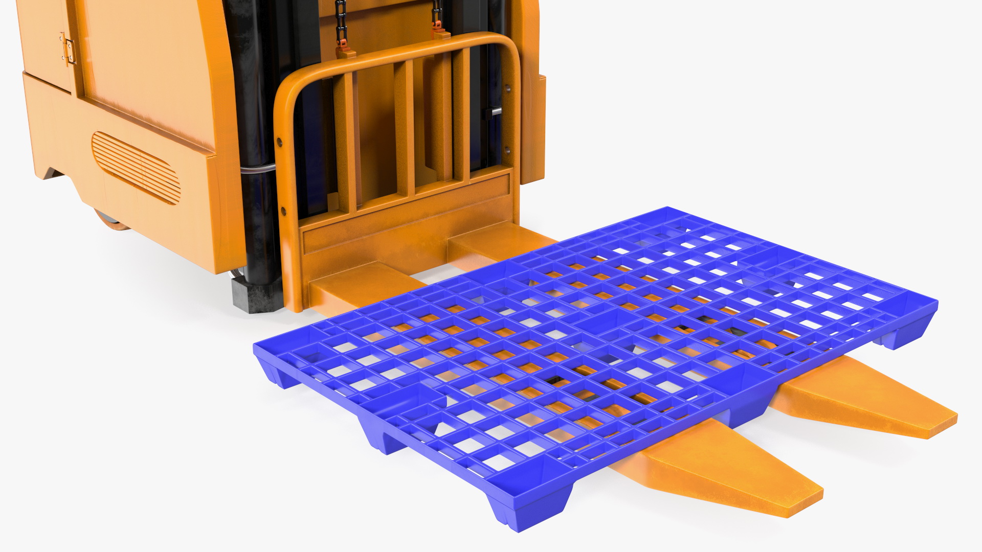 Yale Electric Forklift with Pallet 3D model