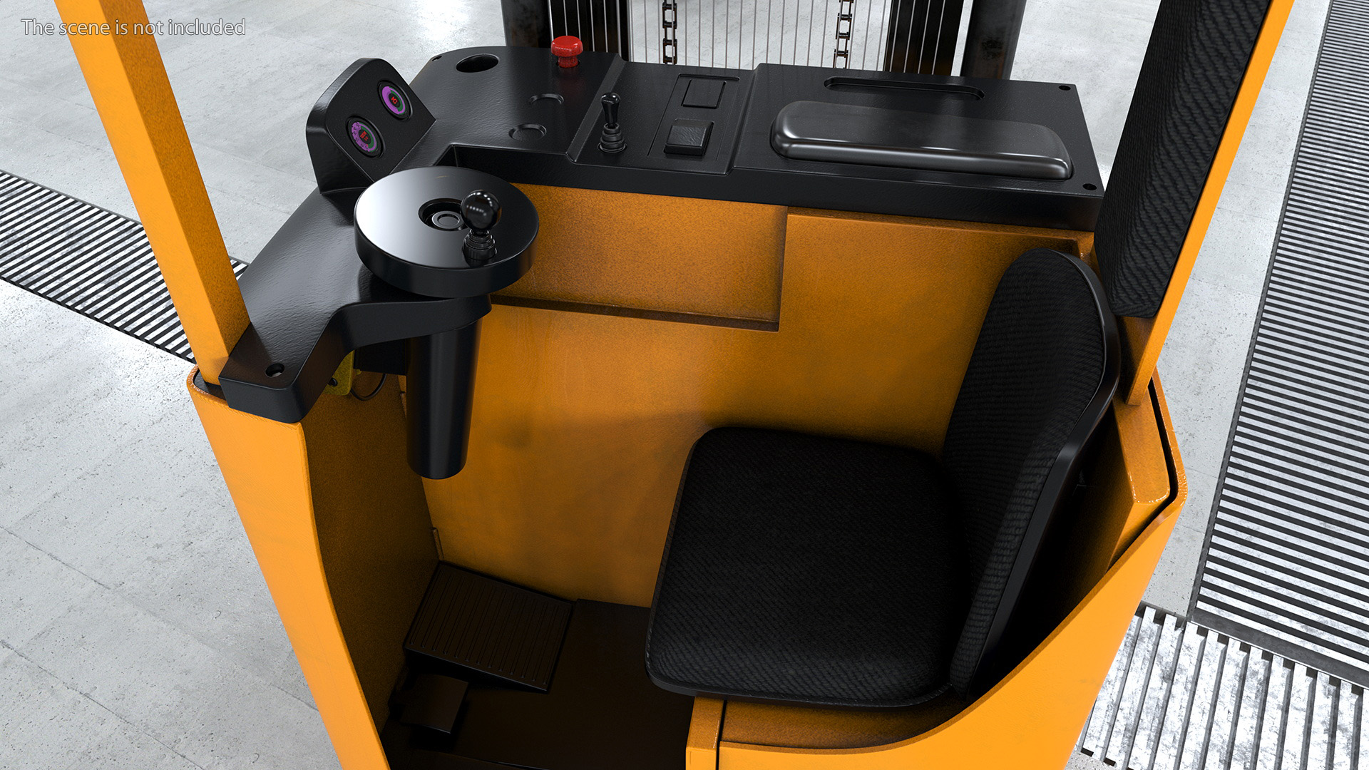 Yale Electric Forklift with Pallet 3D model