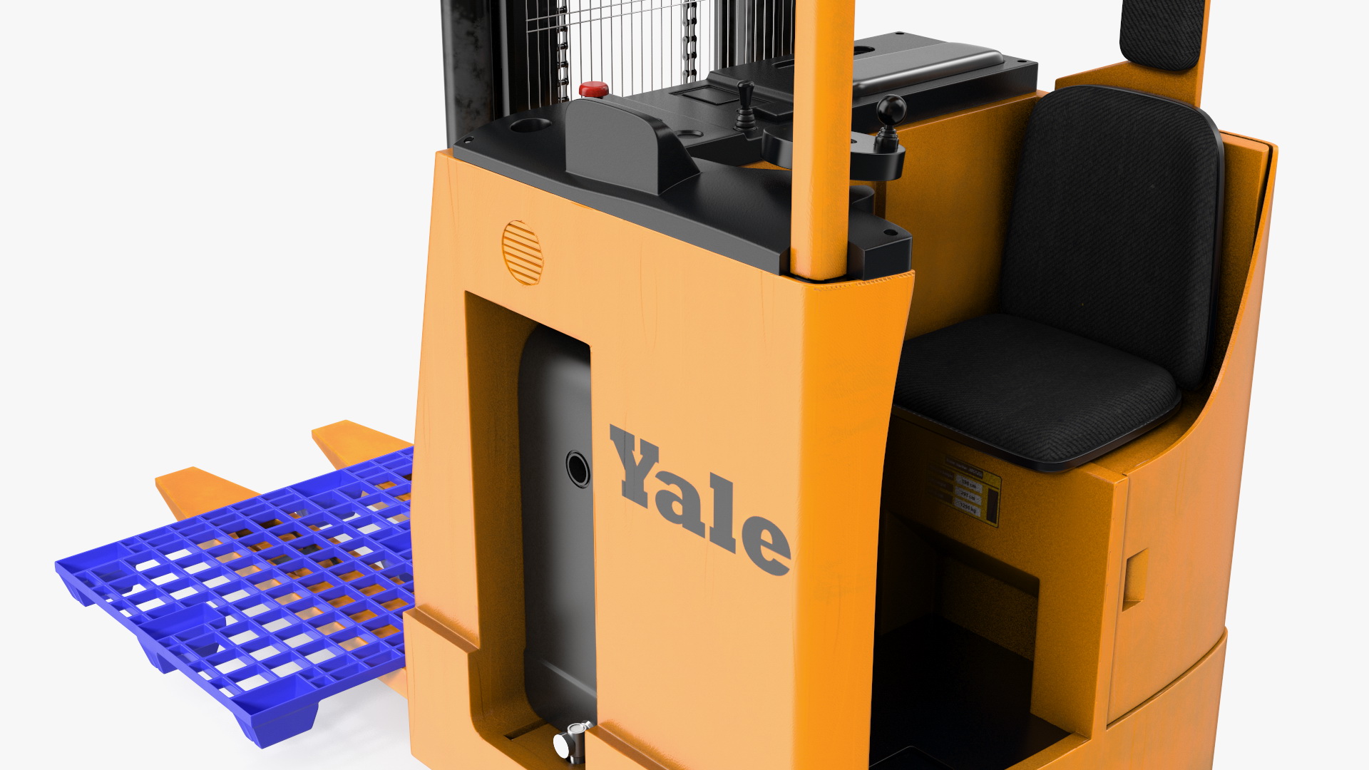 Yale Electric Forklift with Pallet 3D model