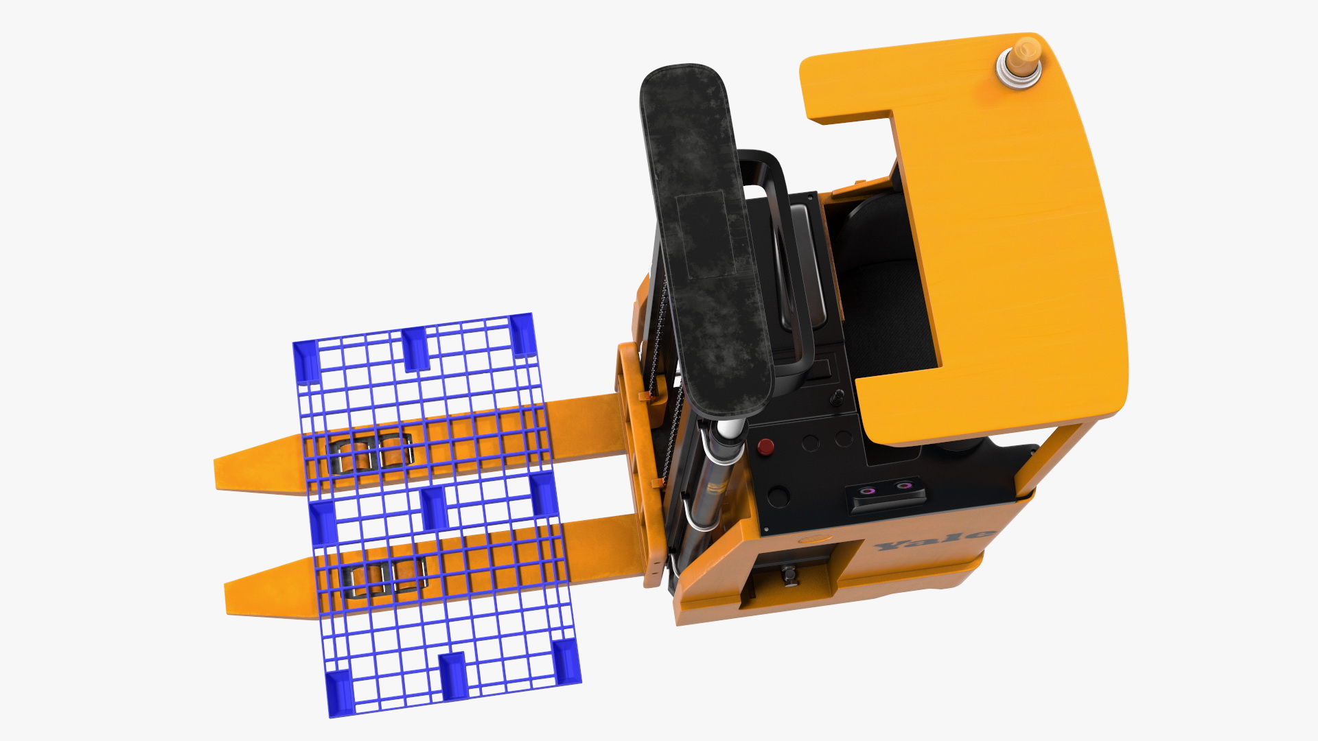 Yale Electric Forklift with Pallet 3D model