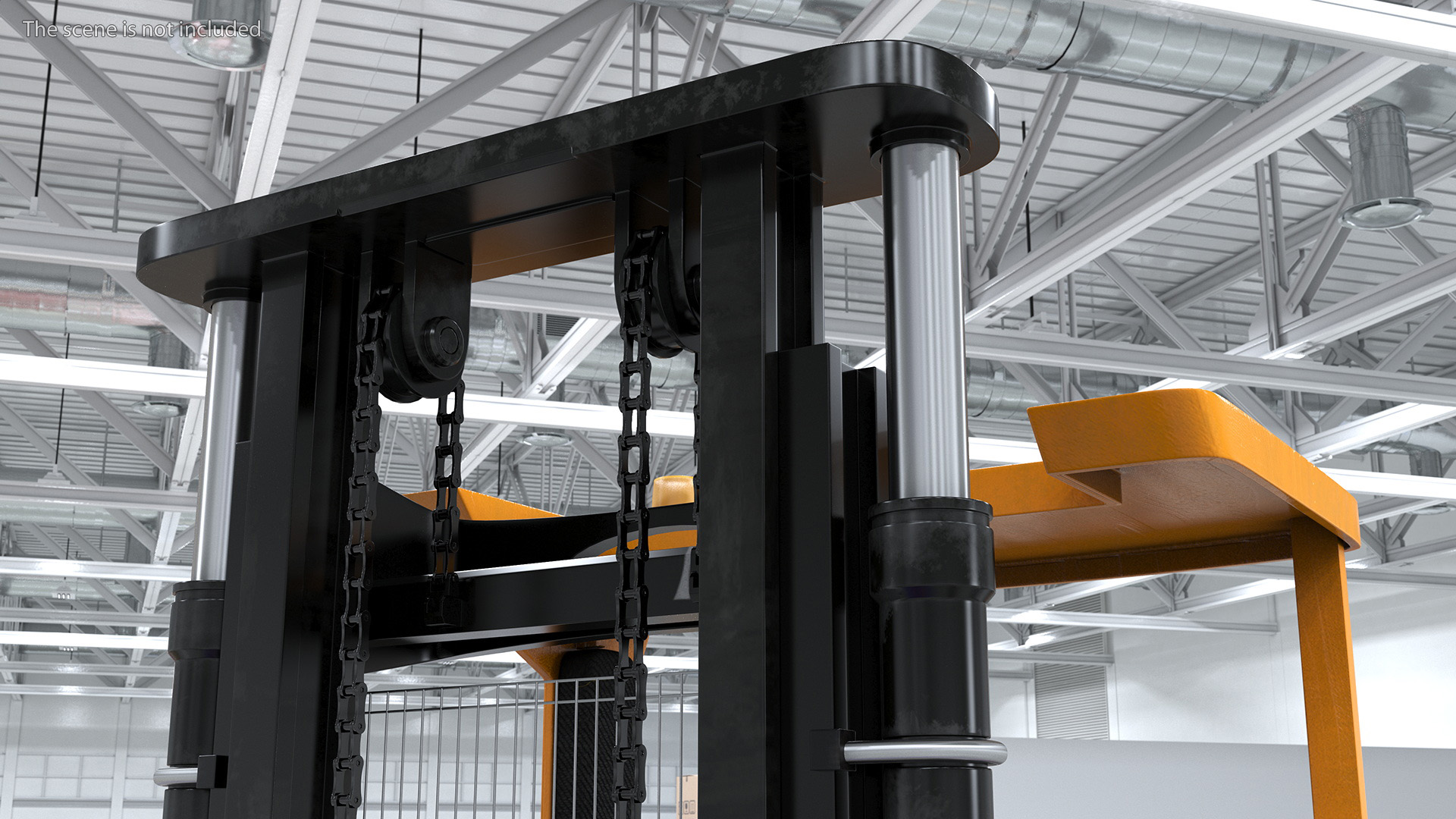 Yale Electric Forklift with Pallet 3D model