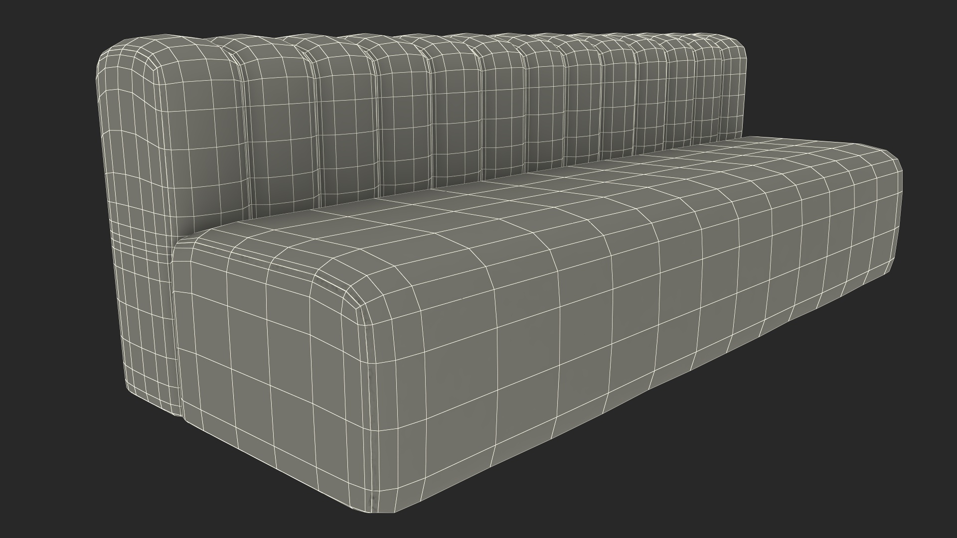 3D Elegant Leather Sofa with Table