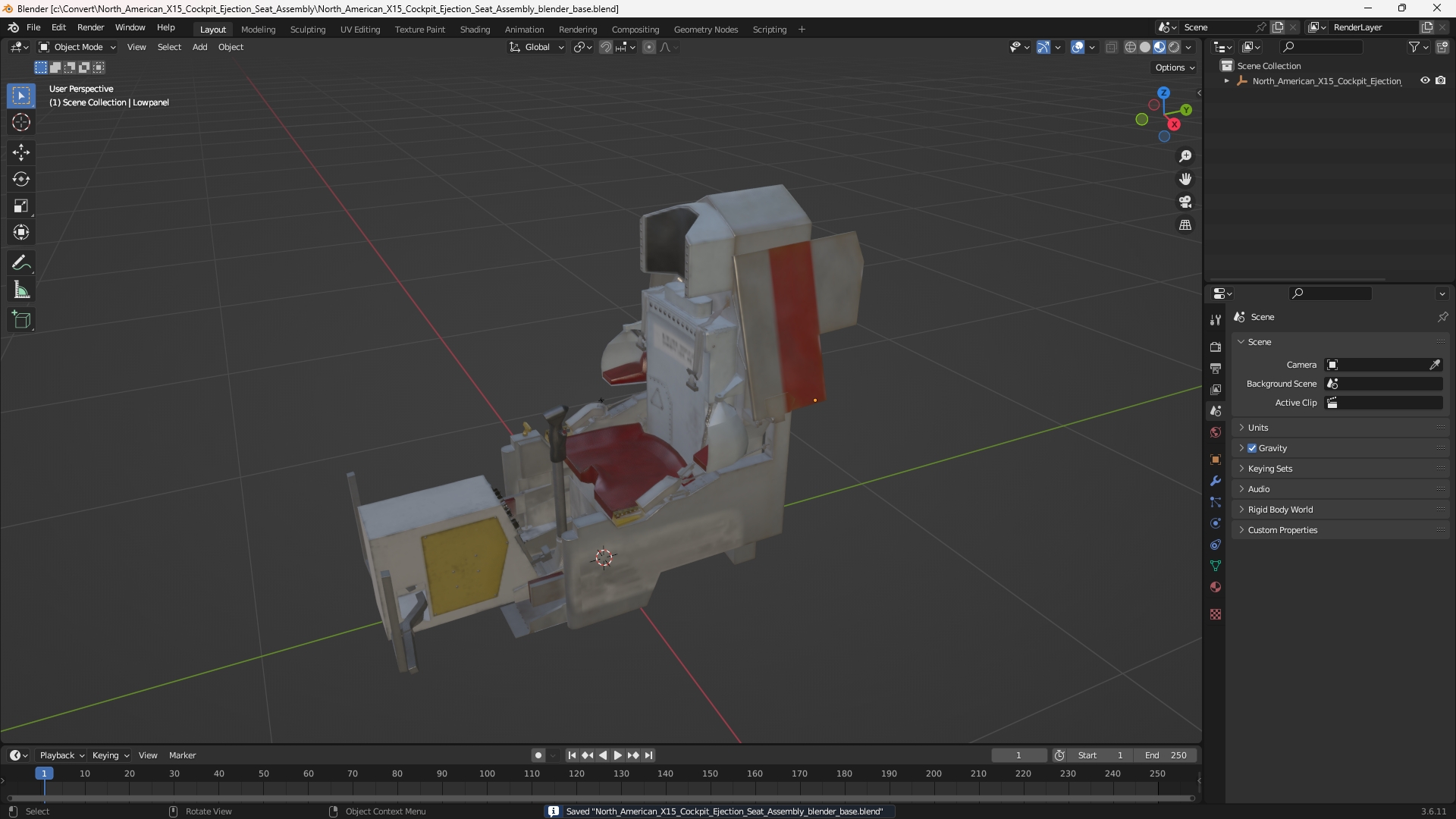 North American X15 Cockpit Ejection Seat Assembly - view 10